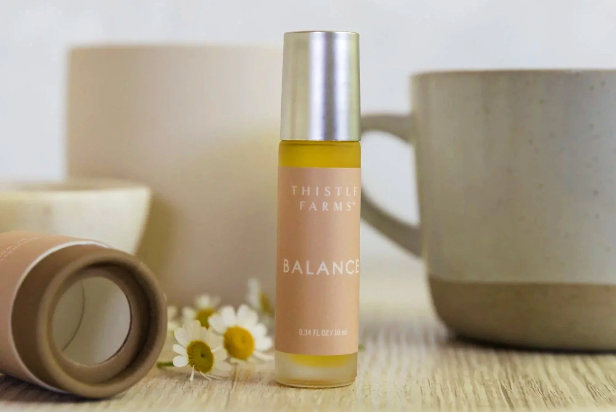 Balance + Calm 100% Essential Oil Roll On Fragrances | Made By Empowered Women Survivors at Thistle Farms Nonprofit