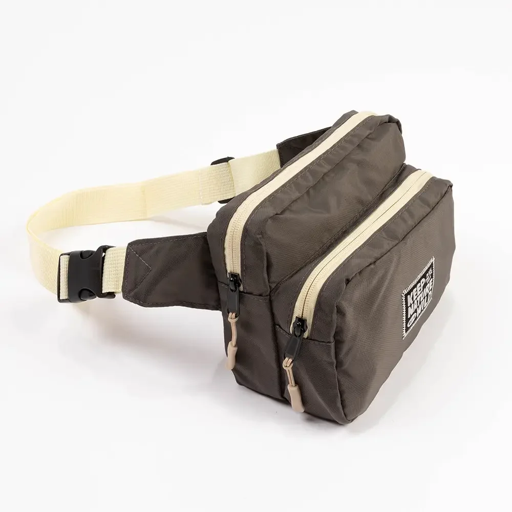 Modern Recycled Nylon Hands-Free Crossbody Bag + Hip Pack | Sleek Modern Eco-Friendly Everyday + Trail Sling