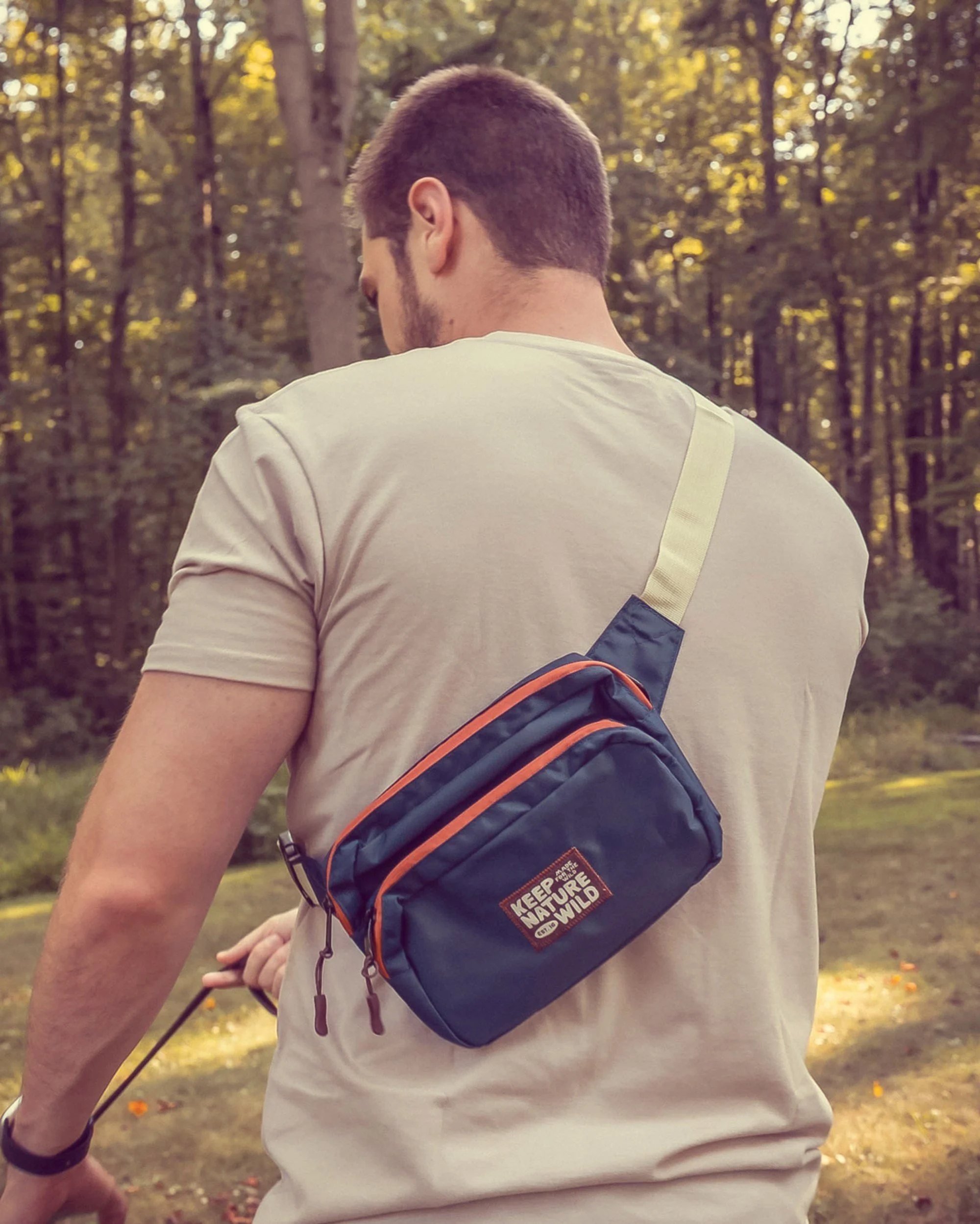 Modern Recycled Nylon Hands-Free Crossbody Bag + Hip Pack | Sleek Modern Eco-Friendly Everyday + Trail Sling
