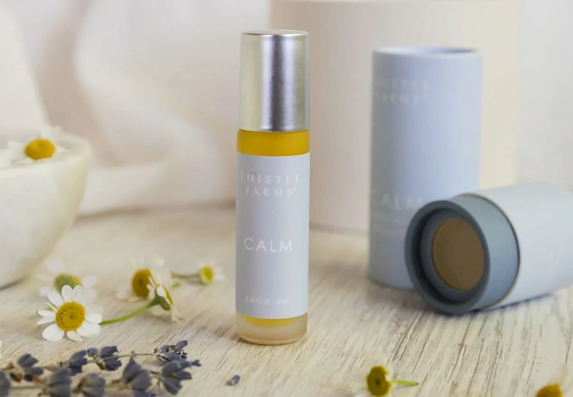 Balance + Calm 100% Essential Oil Roll On Fragrances | Made By Empowered Women Survivors at Thistle Farms Nonprofit