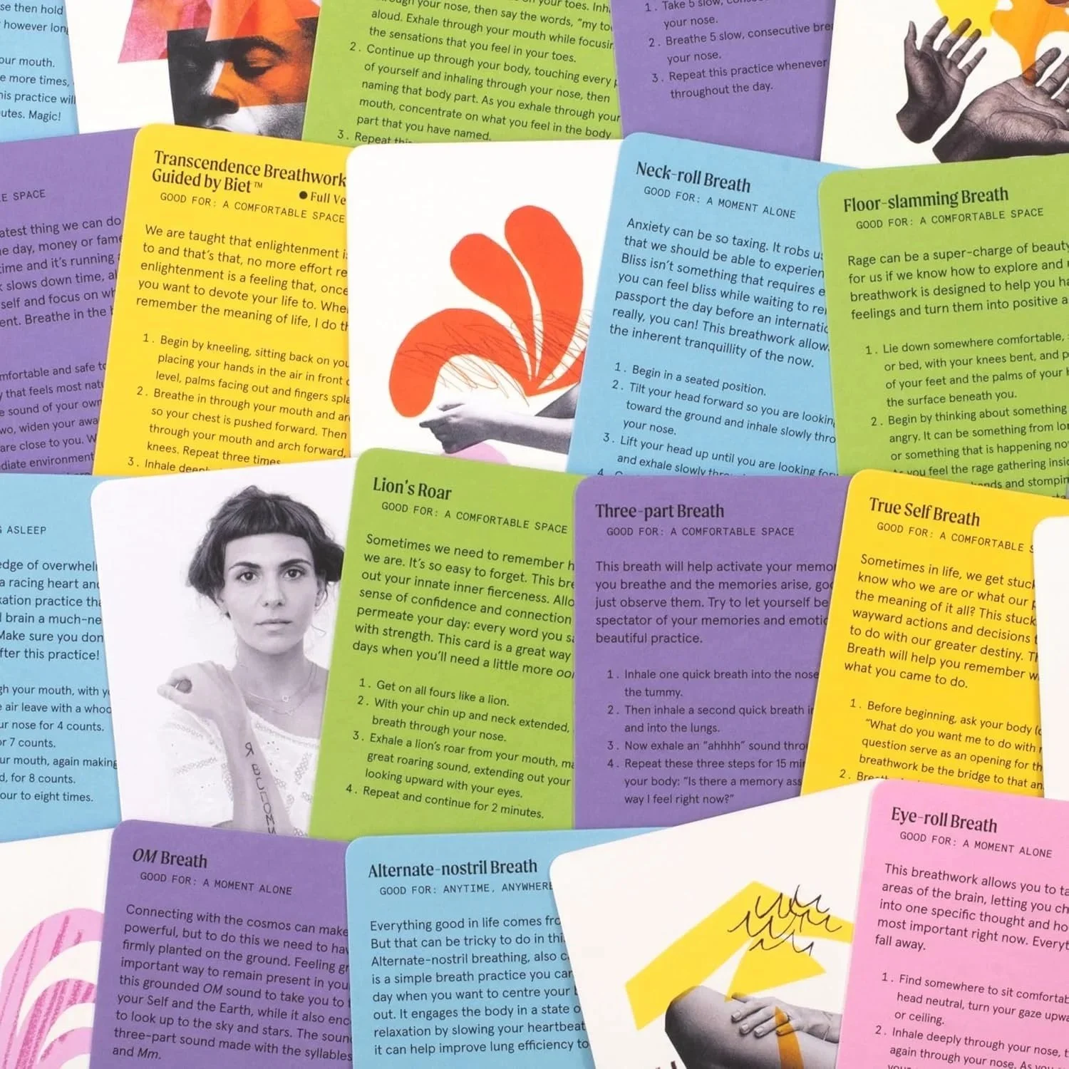 Breathwork Guided by Biet: 30 Breathing Practices to Enhance Your Everyday Wellbeing | Stunning Deck for Self Care + Introspection