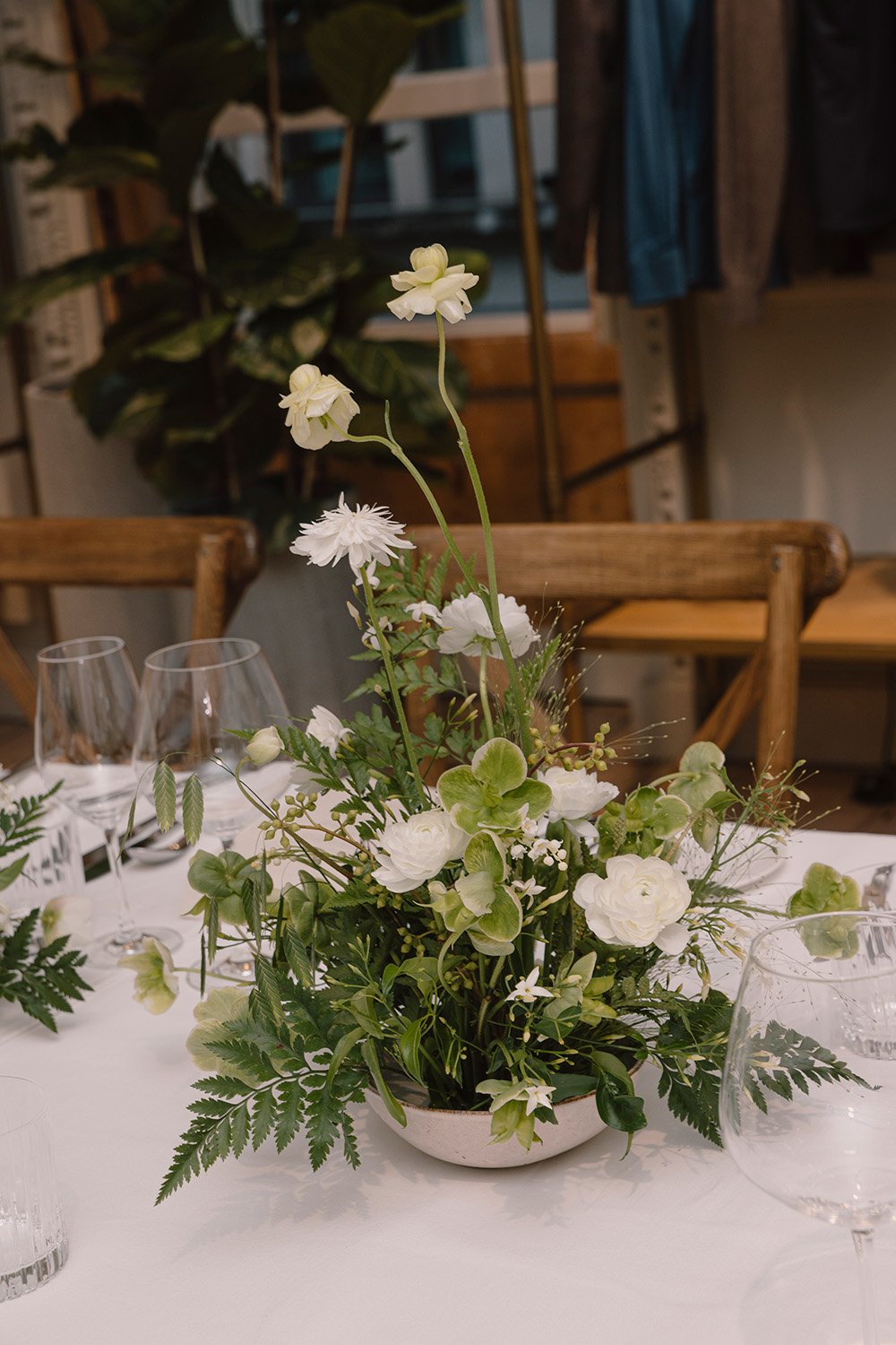Hackett Press Lunch SS24 Green and white table flowers.jpg
