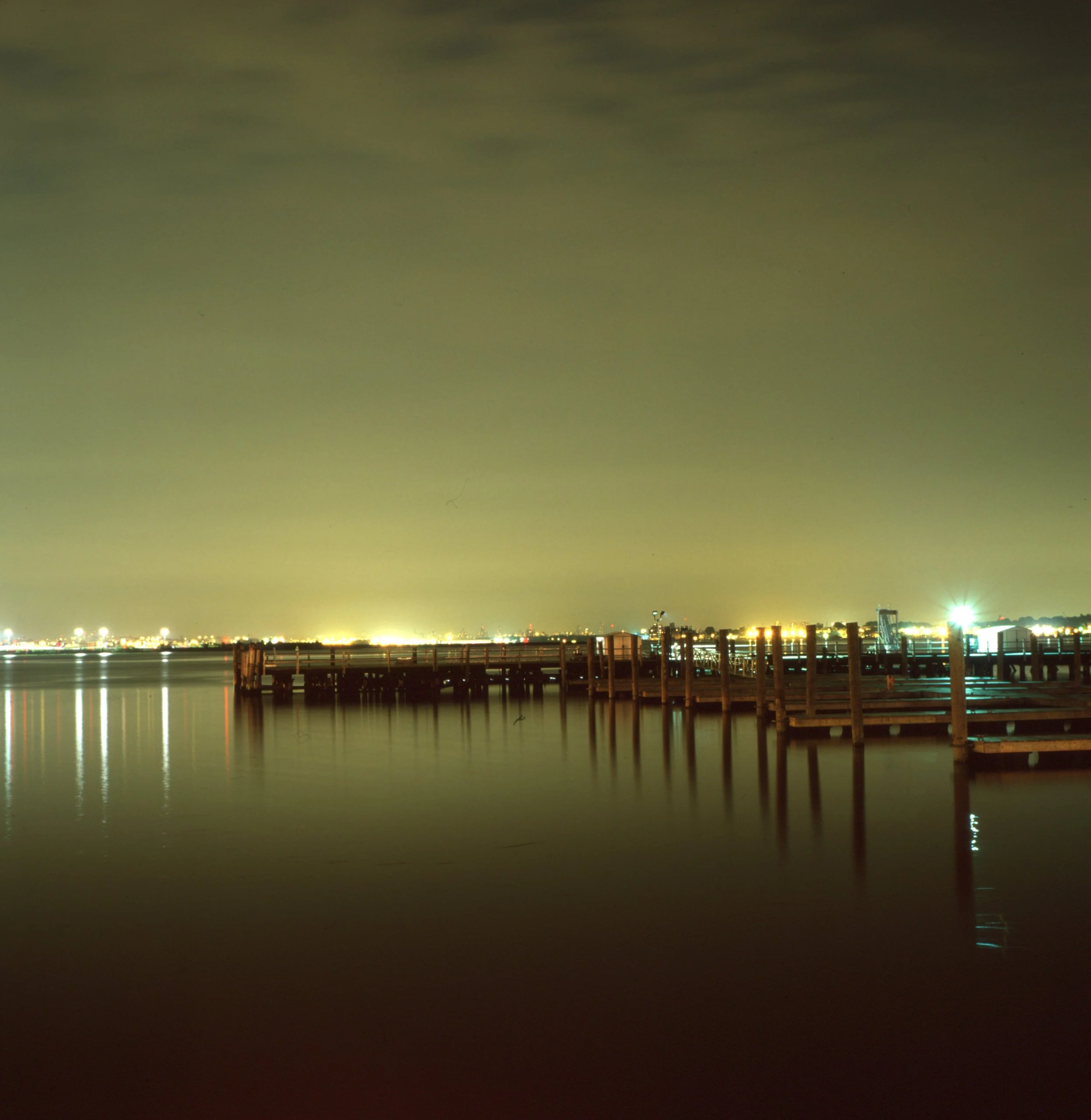 Marina at Flushing, Queens. Long exposure. Rolleiflex.