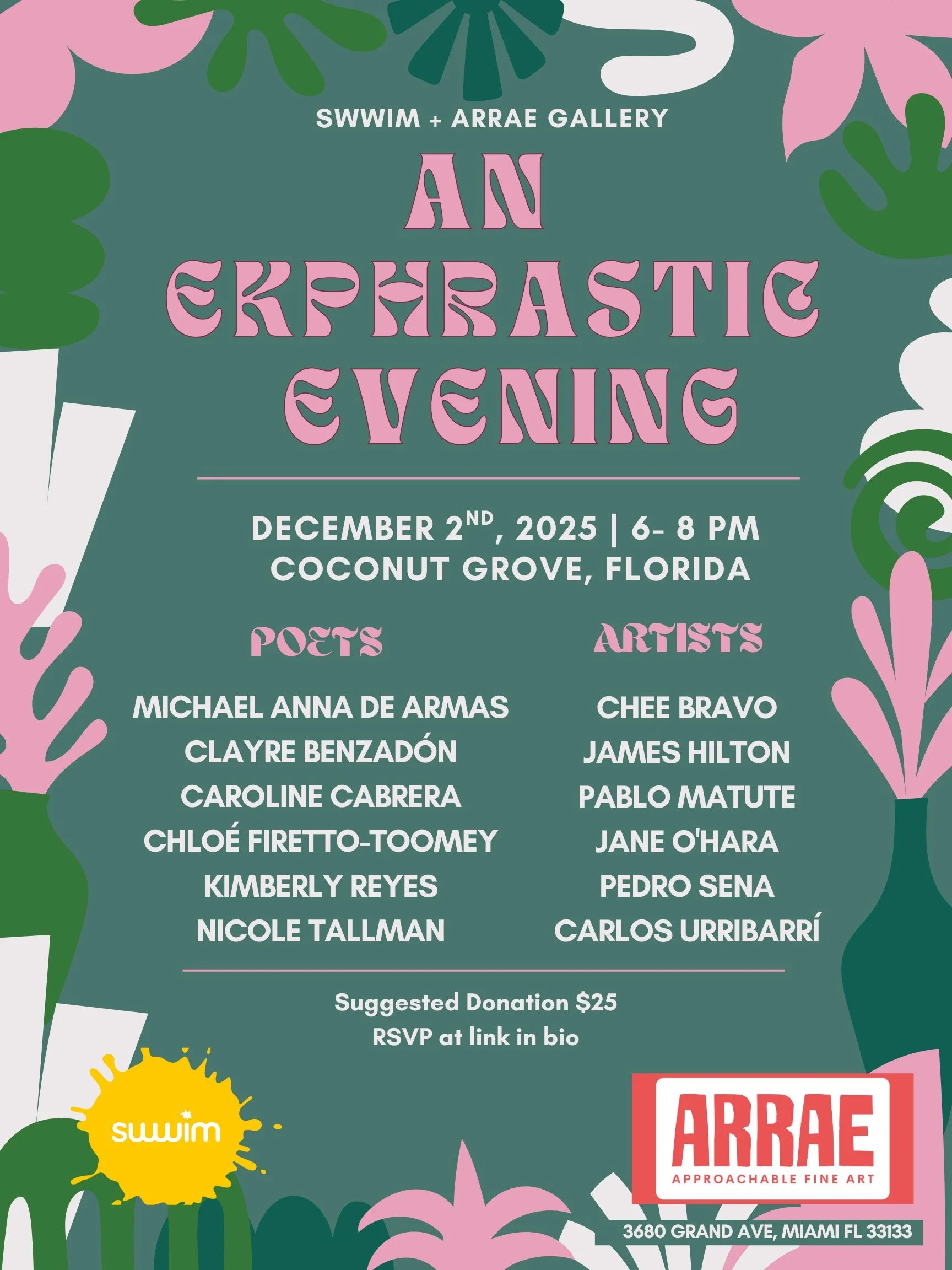 AN EKPHRASTIC EVENING