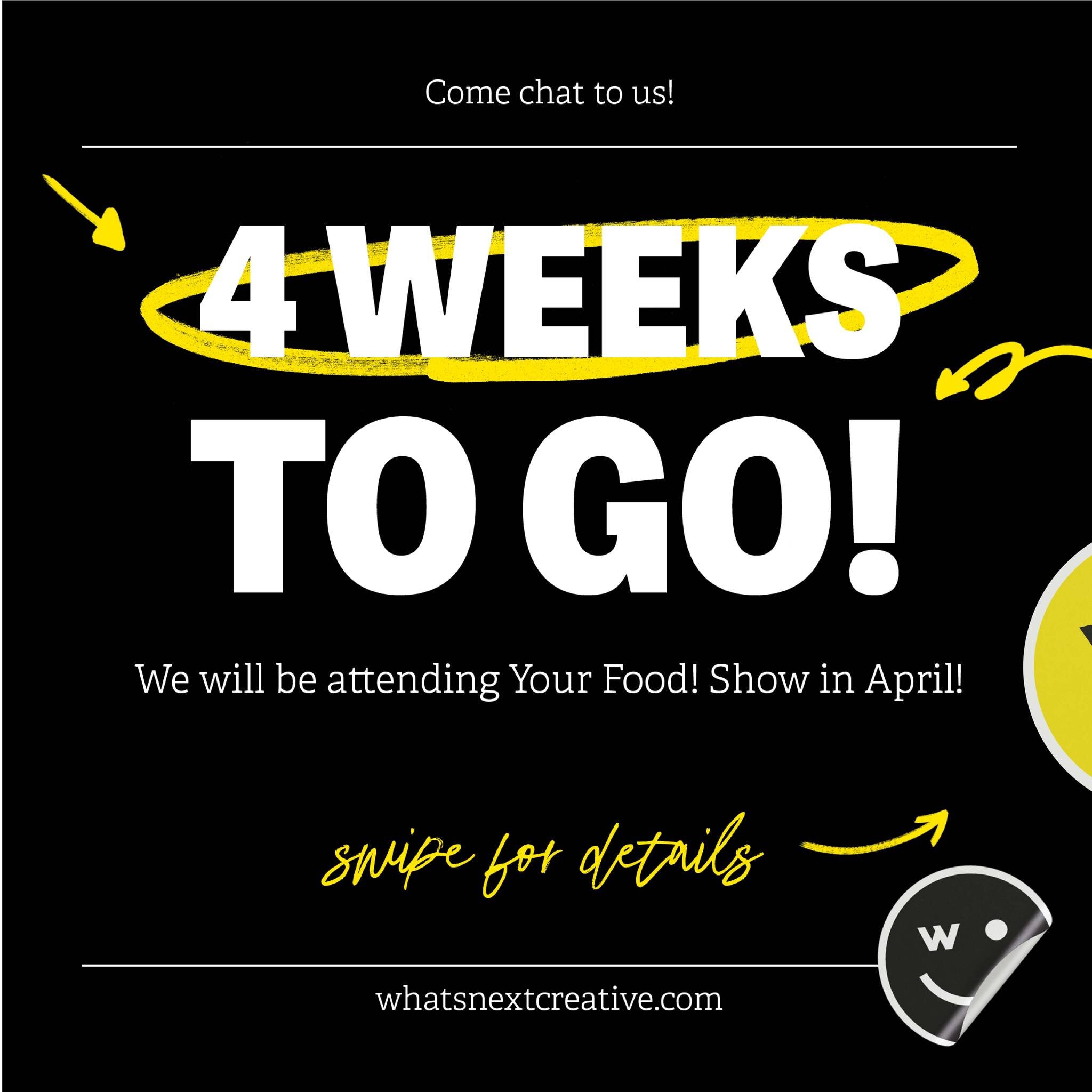 ✨4 weeks to go ✨ until the your Food! Show in Coleraine in April! Come and visit us to chat all things creative on Wednesday 17th April. We'll be there from 10am-5pm, make sure to stop by to have a chat and of course to sample some tasty things!

Reg