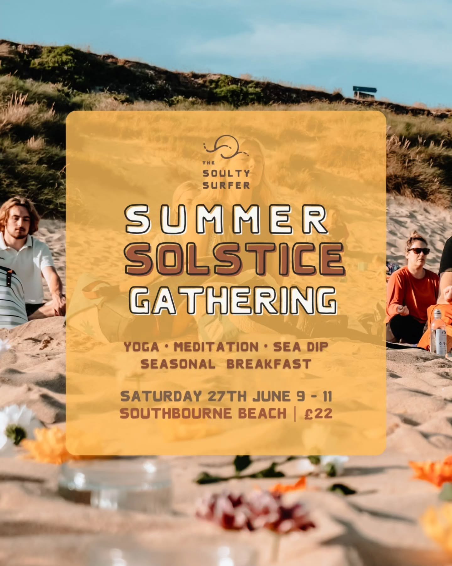 SUMMER SOLSTICE GATHERING ☀️ // Celebrate the sun.

This is our 6th year of marking the Summer Solstice by gathering on the beach together.

This year our session falls one week after Solstice itself, as I'll be away in Ireland celebrating the weddin
