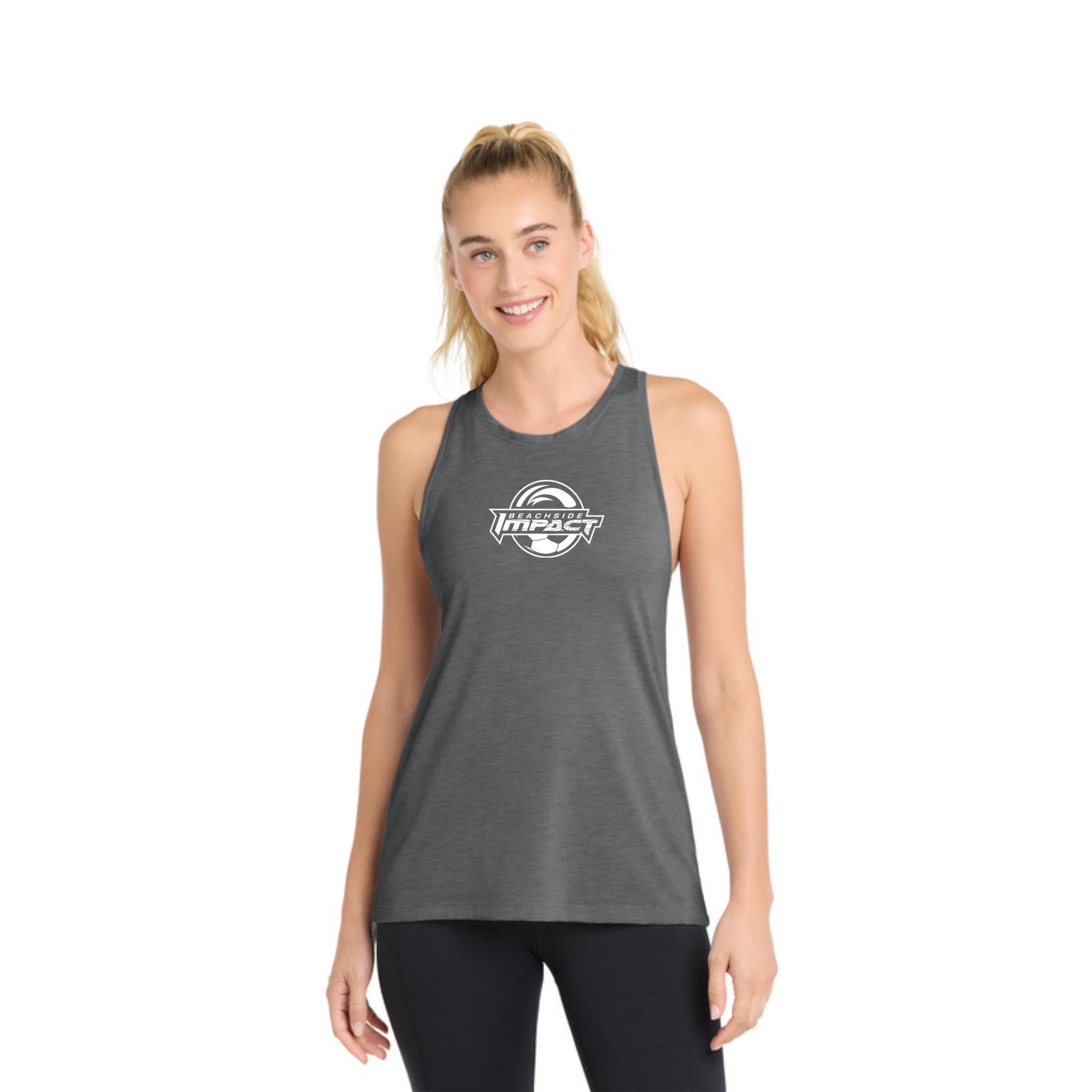 Ladies Tri-blend Heathered Racerback - Impact