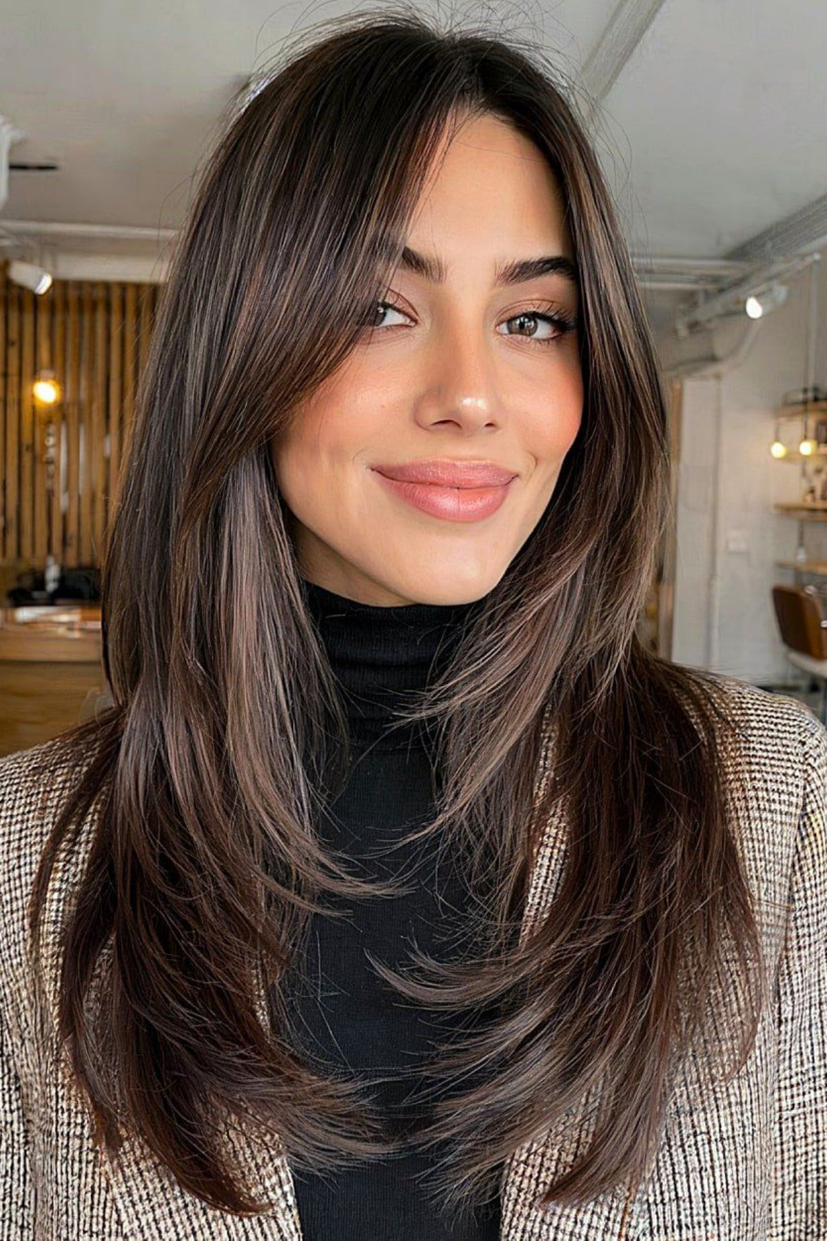 Girl wearing Long Layers