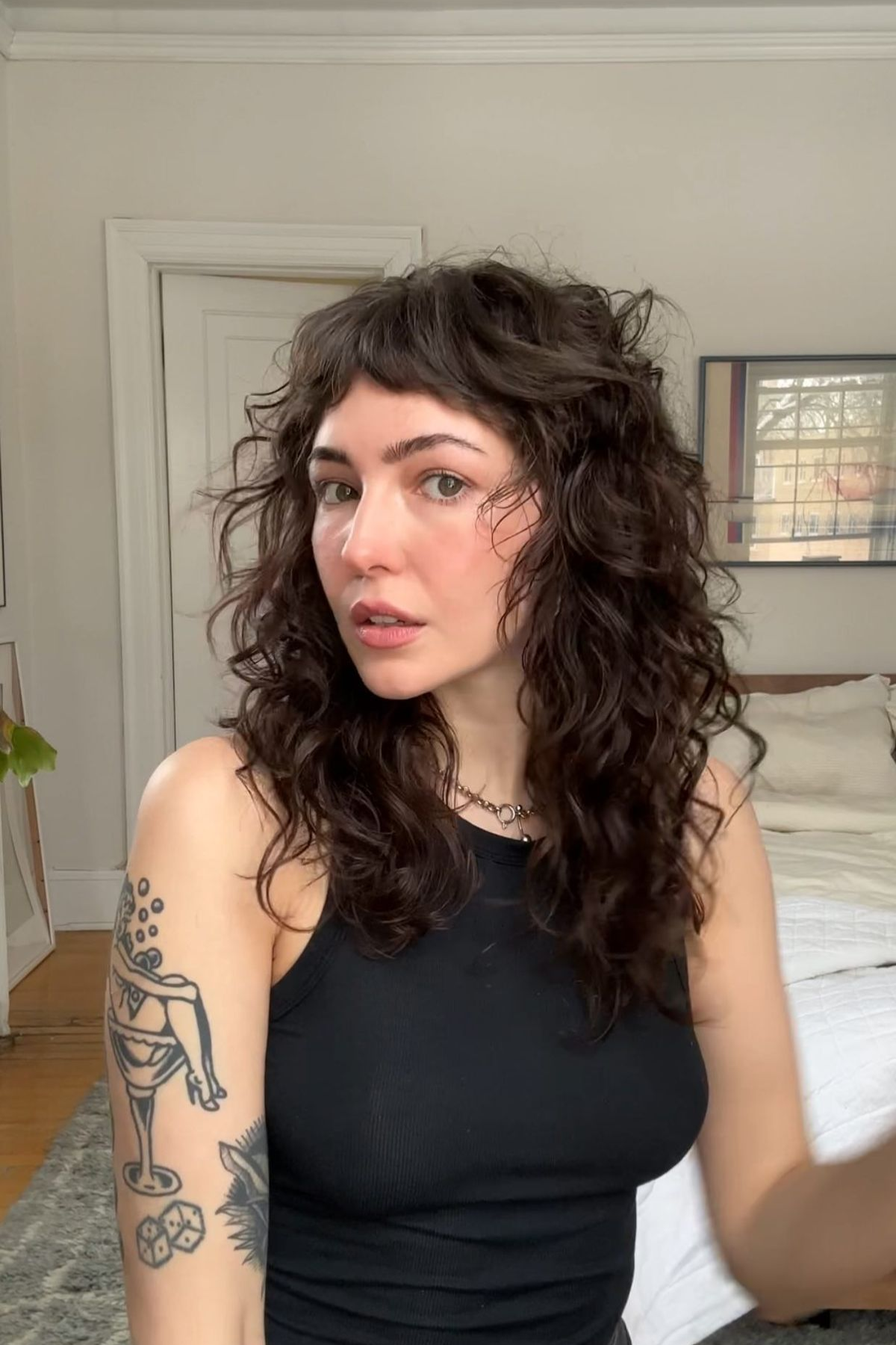 How to Style Curly Shag Hair