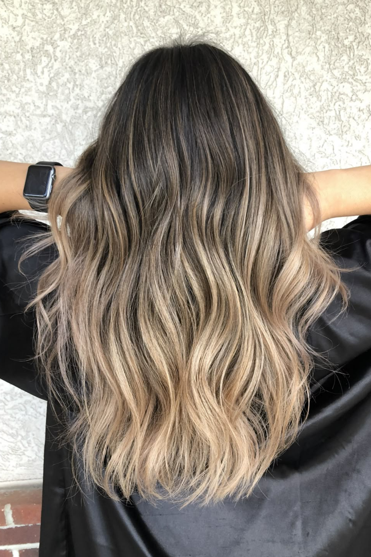 foilyage lift and soft blend on a dark brown base