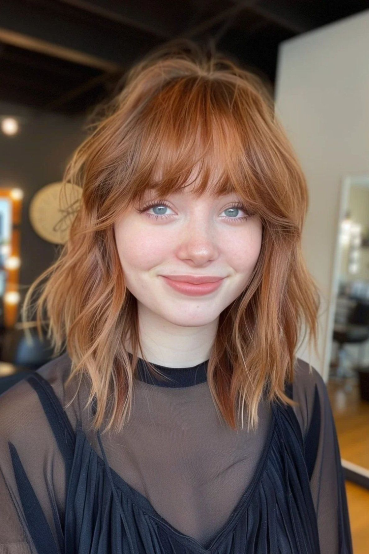 Girl wearing Airy Shag