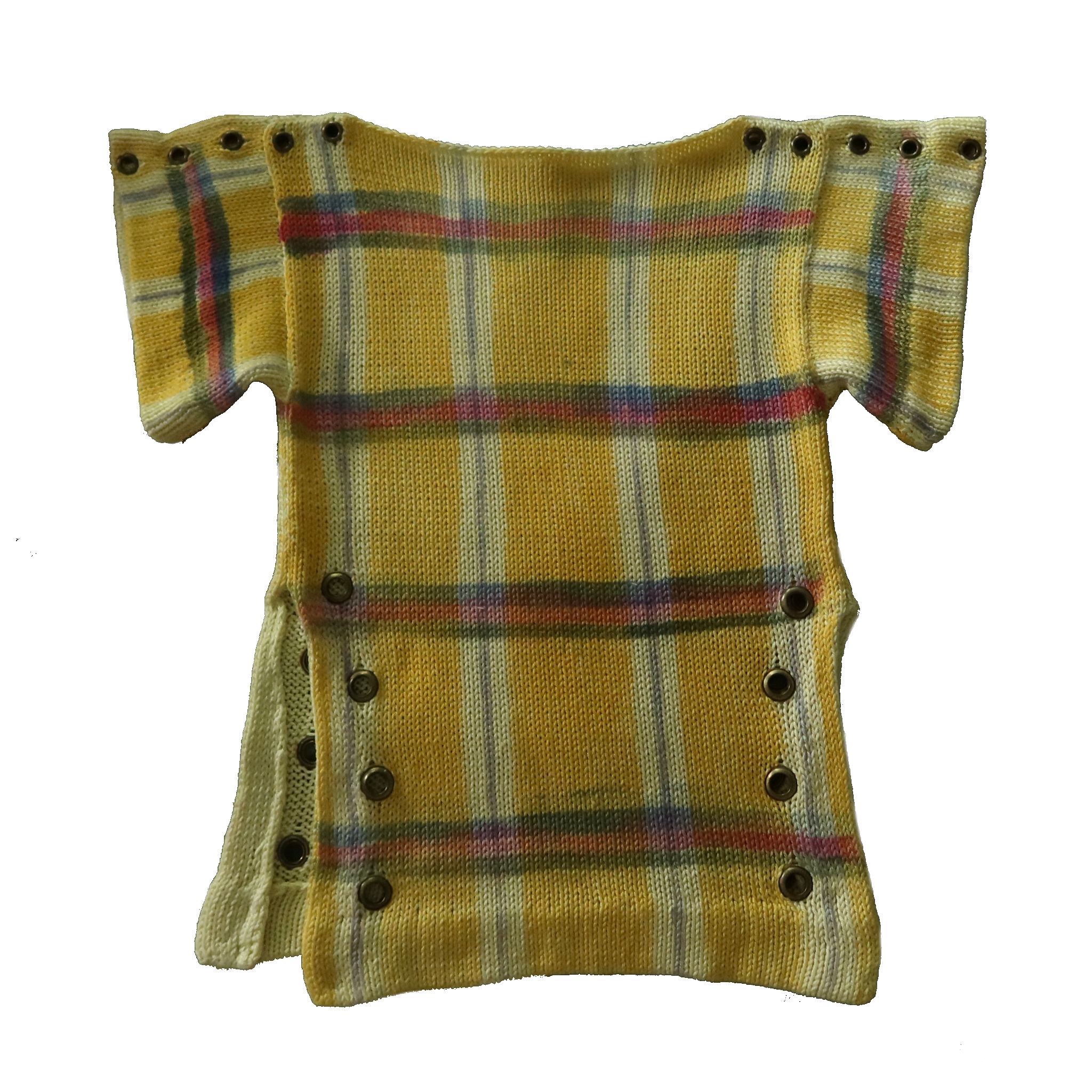 Plaid Tee in Lemon