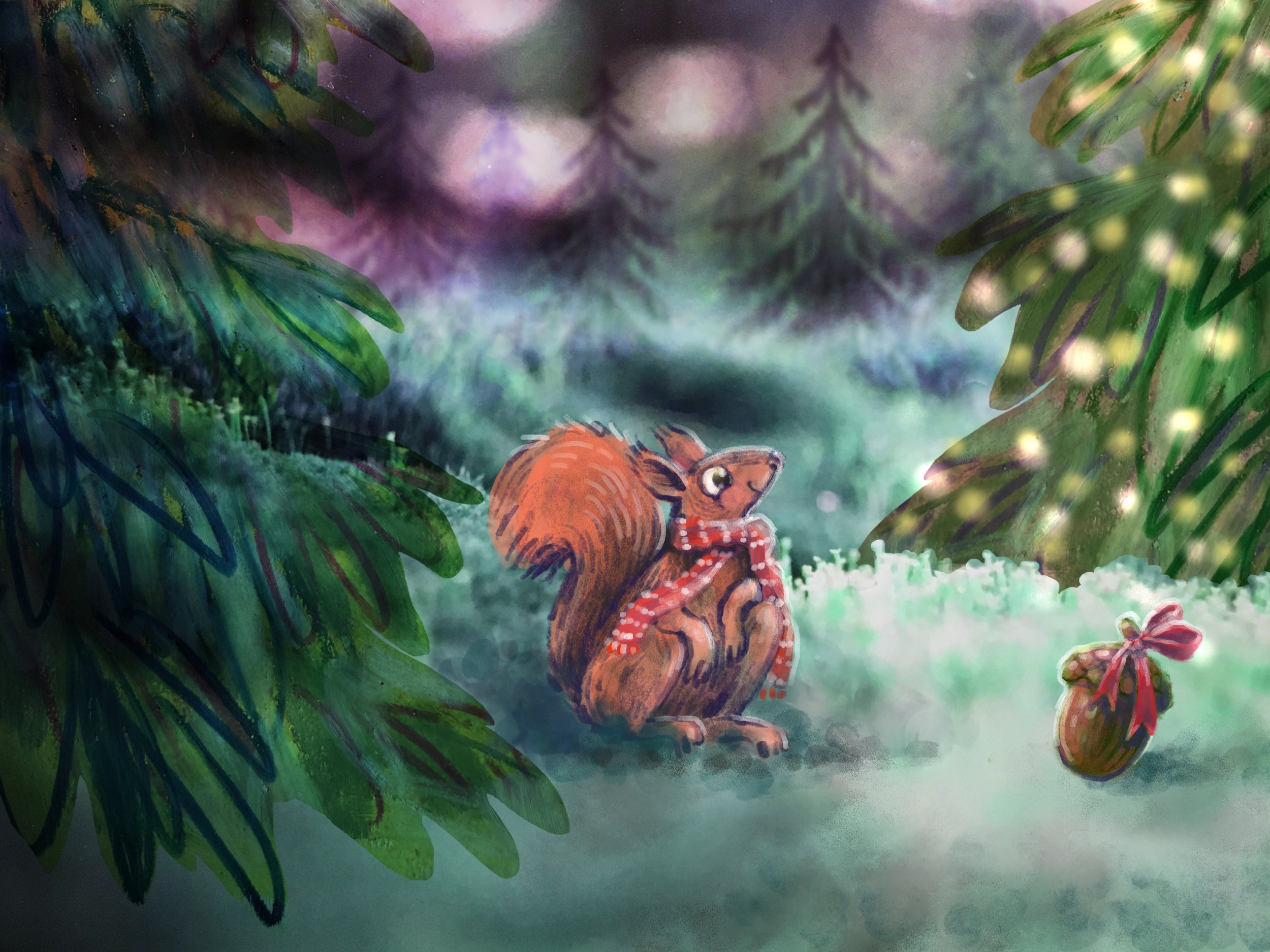 Christmas Card Woodland Creatures