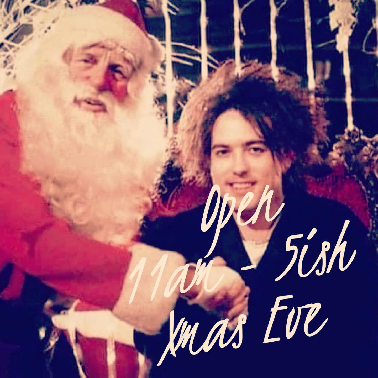 We&rsquo;ll be open 11-5pm on Xmas eve.  Bins are loaded.  Come dig.  #xmas #thecure #robertsmith #recordstore #downtownstpete #shopstpete #keepstpetelocal #grandcentraldistrict #stpetersburgflorida #xmasshopping #vinylrecords #emo #punk