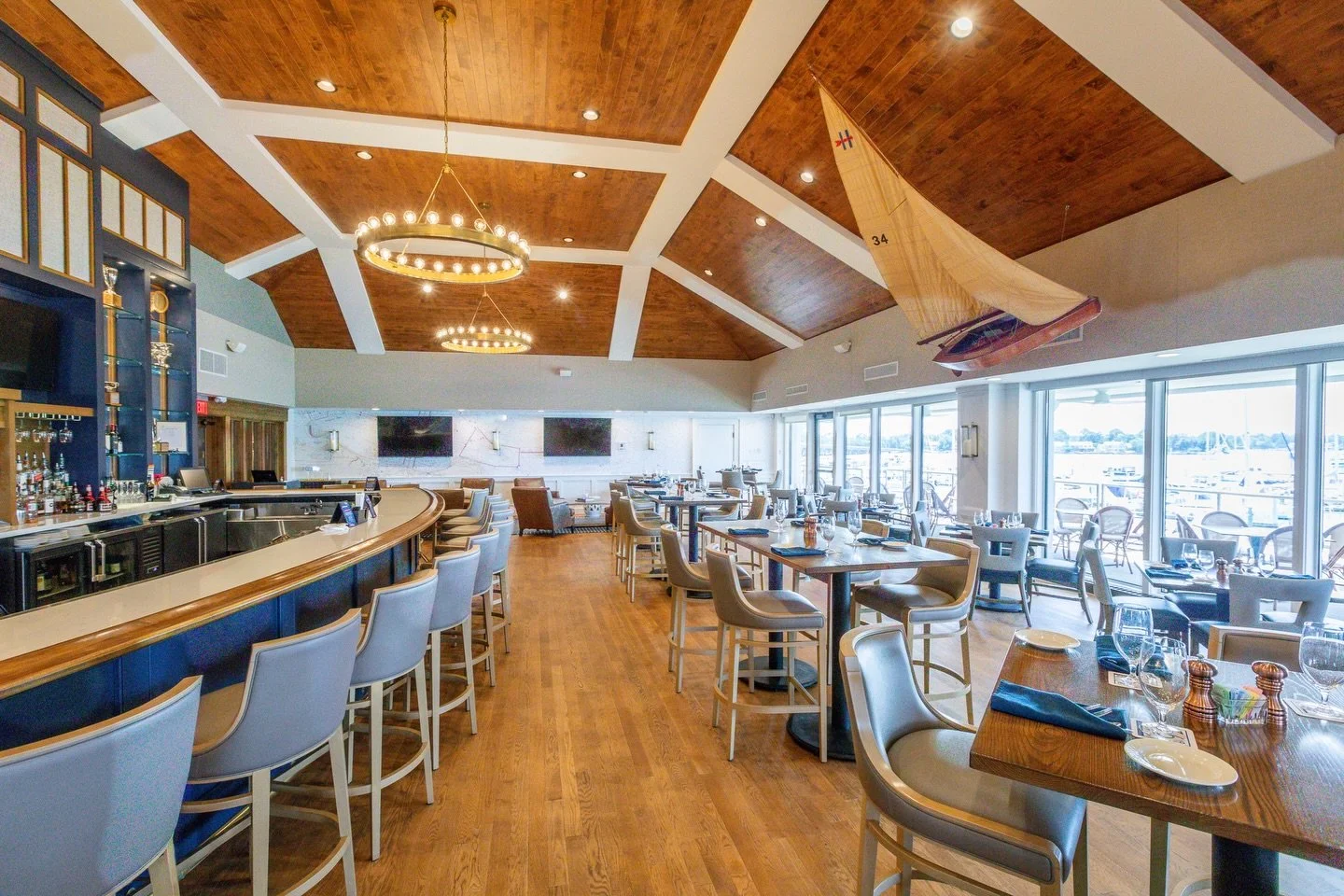 Custom @nauticalchartwallpaper for Norfolk Yacht &amp; Country Club .⚓️

We had the honor of working with Lynn on the House Committee, who looped in Ben Schill, member and Virginia Harbor Pilot&mdash;and when charts are second nature (harbor pilots c