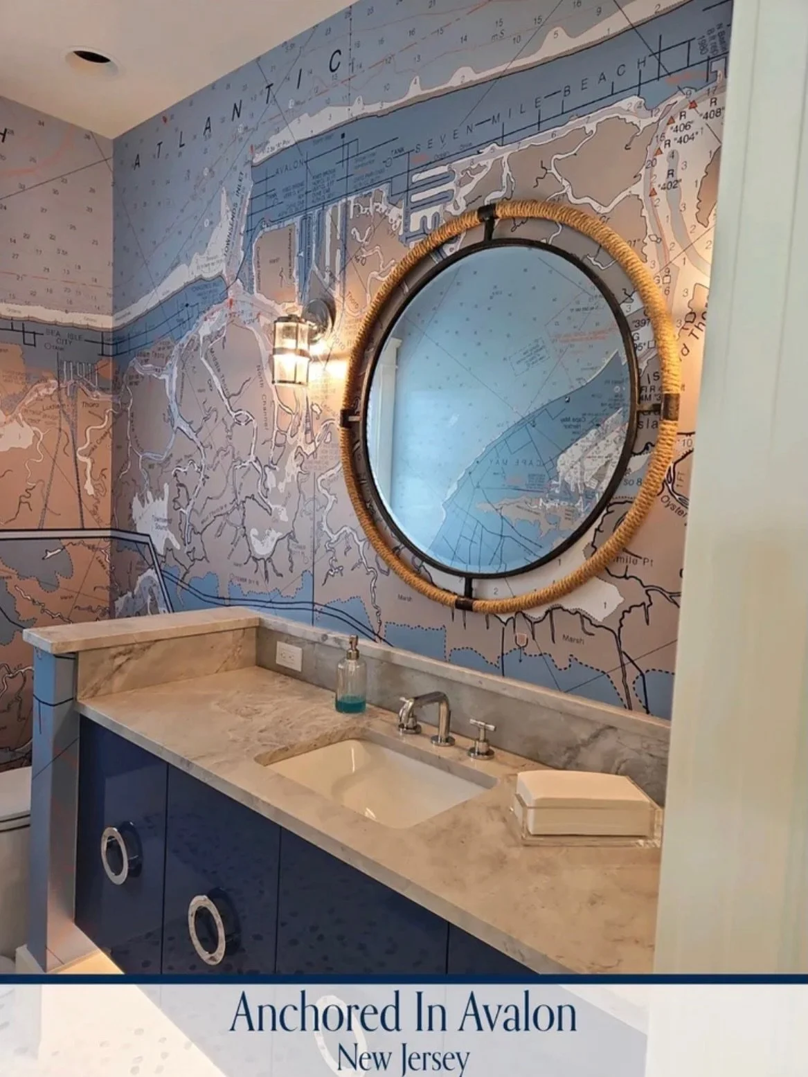 Welcome to this week&rsquo;s Wallpapered Weekly feature, where we highlight one of our favorite custom installs from our portfolio.

⚓️Anchored in Avalon⚓️

Custom nautical chart wallpaper brings vivid energy to this cherished island home with a full