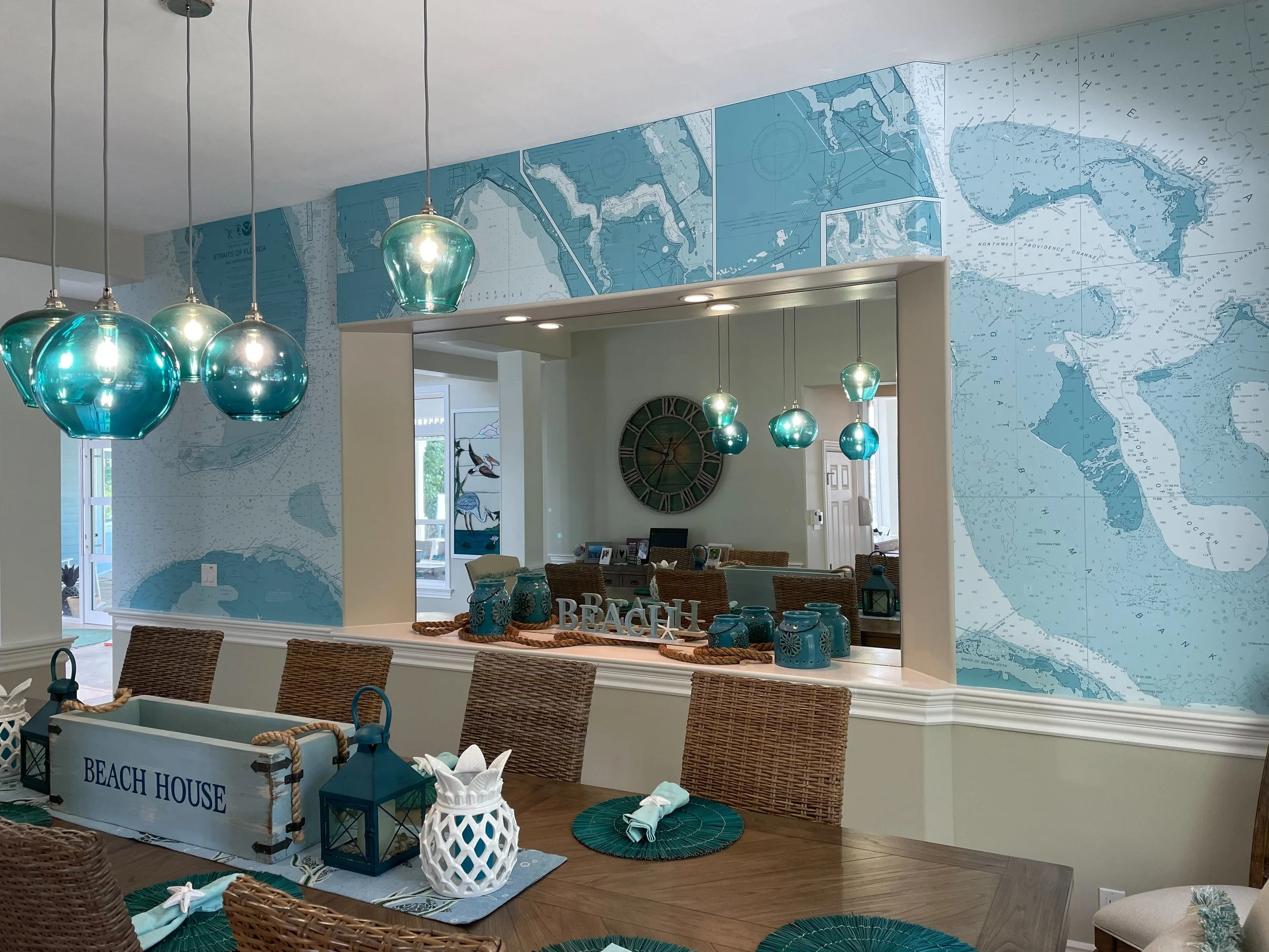 Standard NOAA Colors vs. Custom Color Nautical Chart Wallpaper
