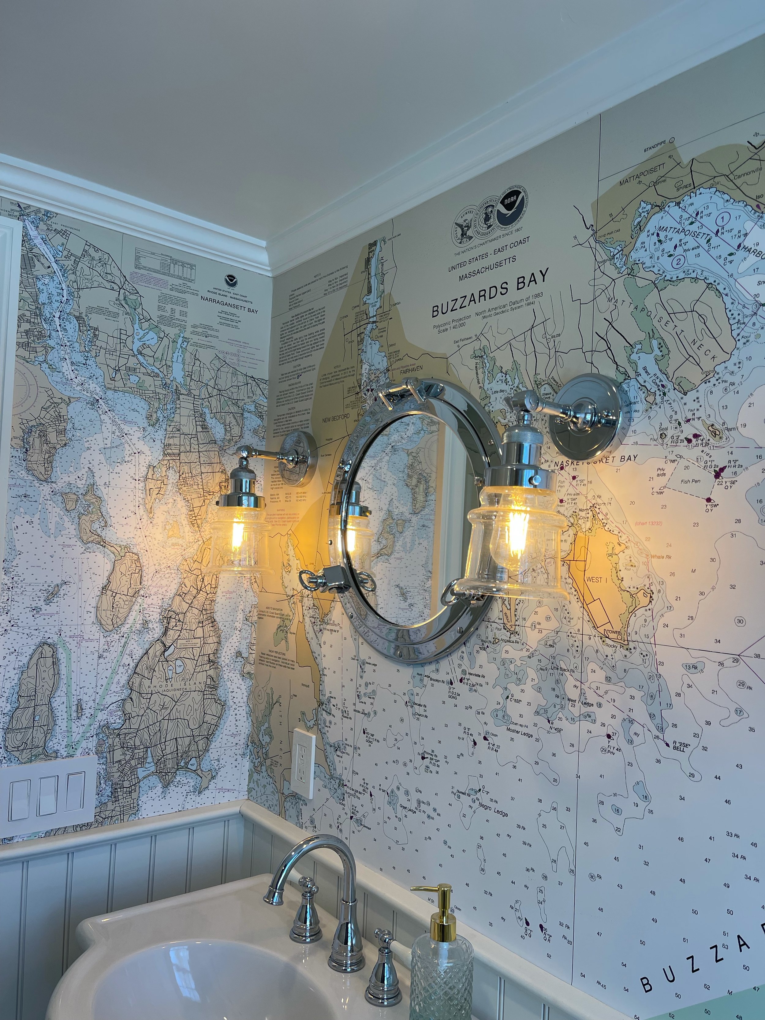 Buzzards Bay Bathroom Mural