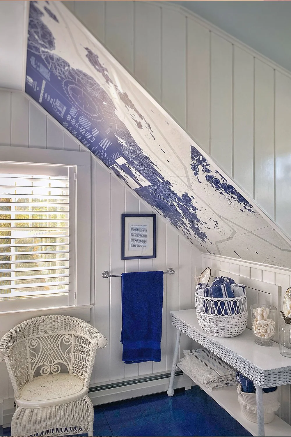 Nautical Bathroom & Powder Room Gallery — Nautical Chart Wallpaper The Original Nautical Chart ...