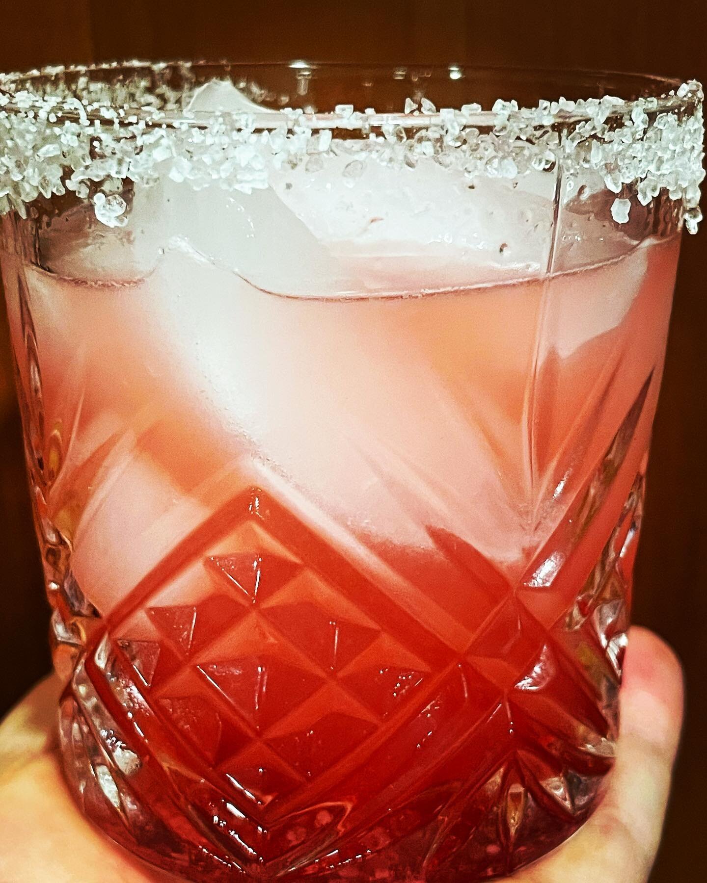 Hibiscus, grapefruit, spicy margarita. #margarita #cocktails #saturday
