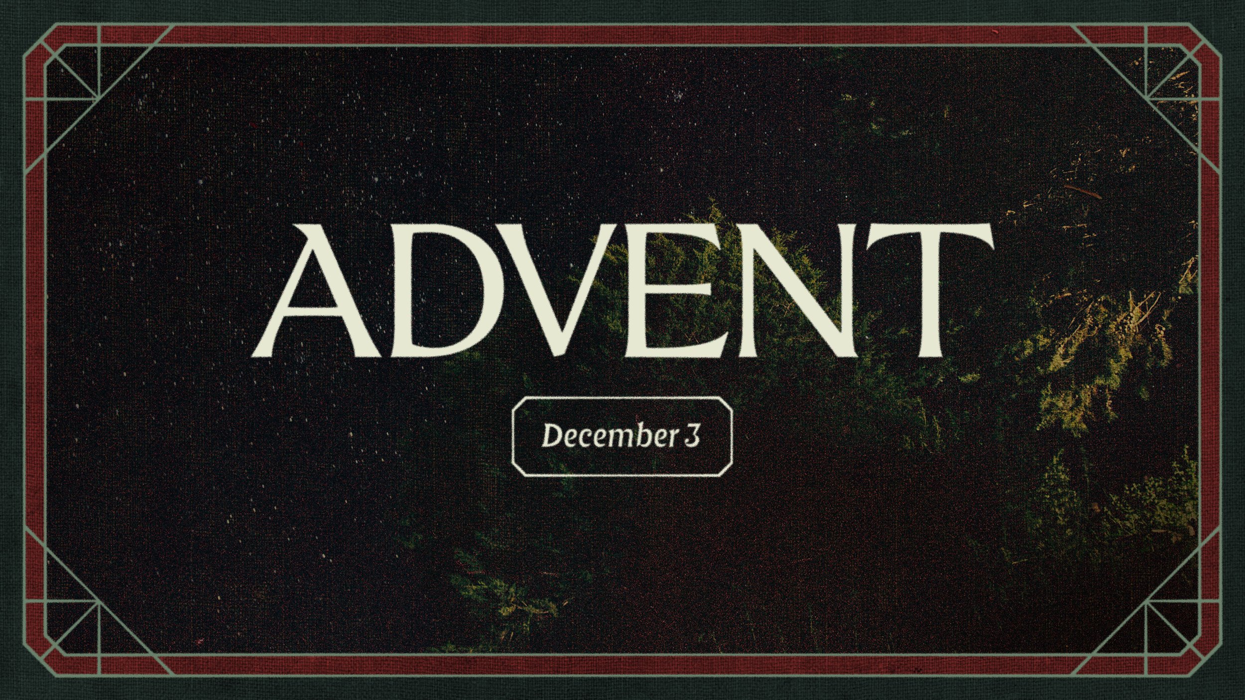 This Sunday, the journey to Advent begins!
