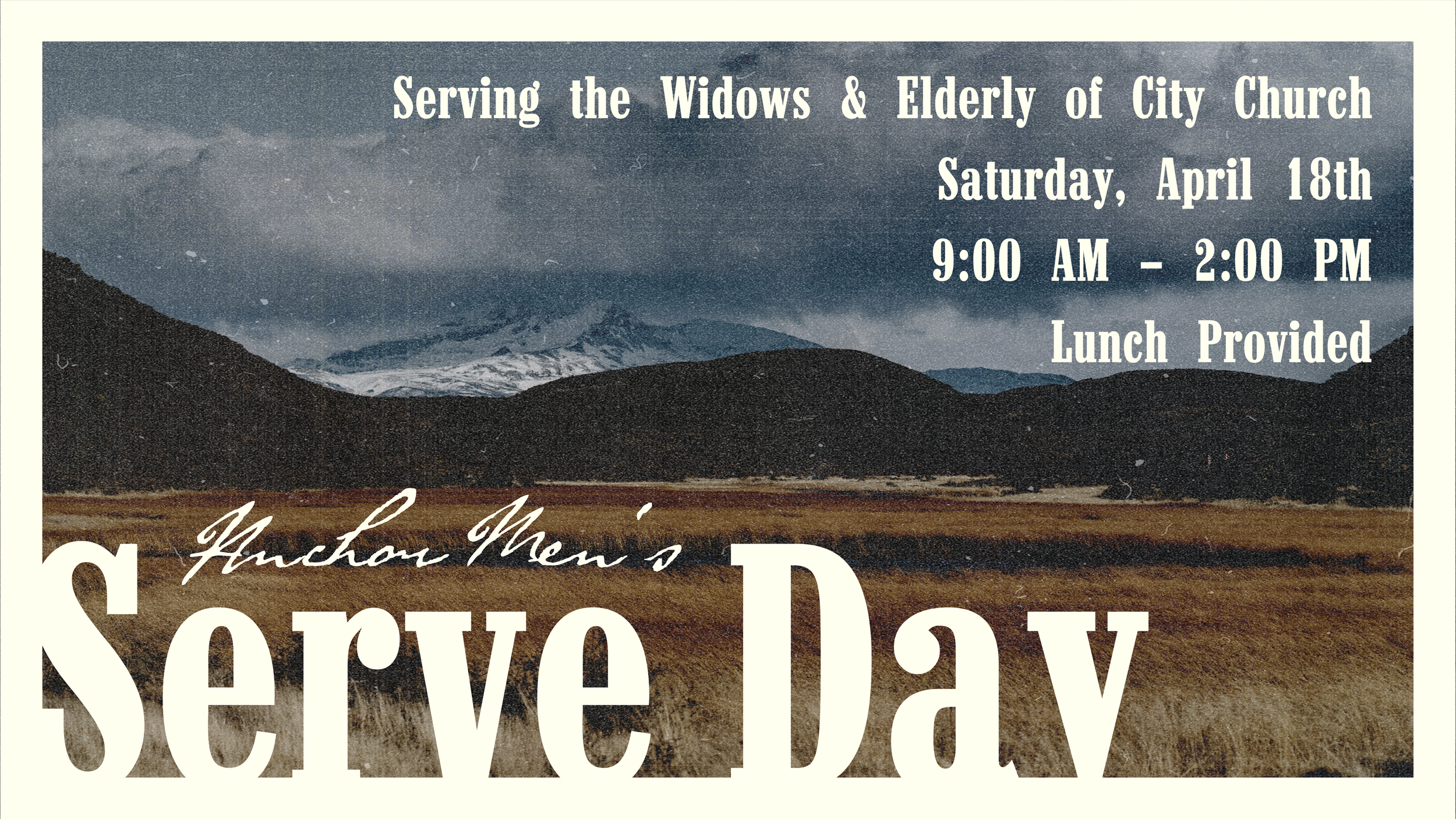 Anchor Men’s Serve Day