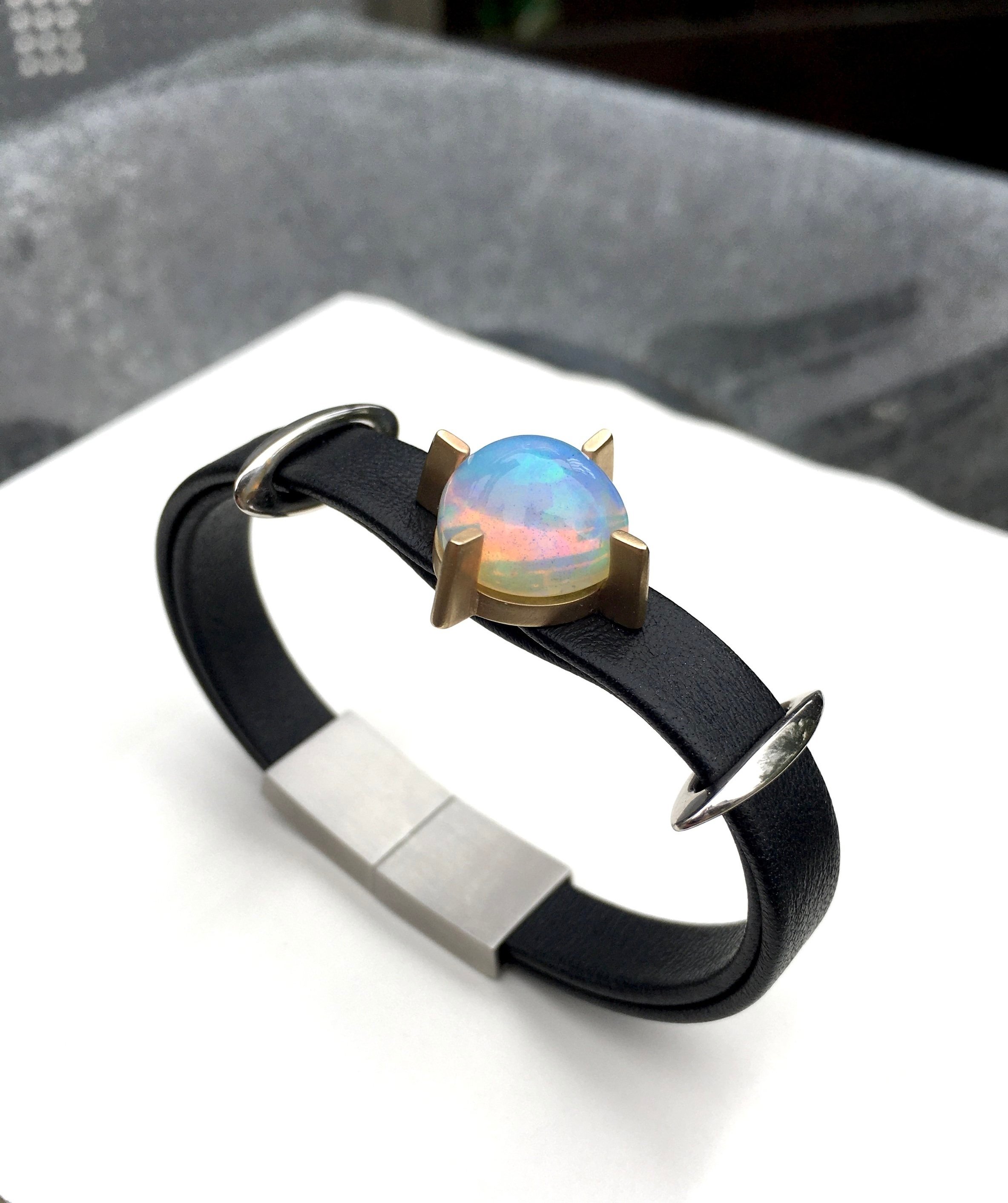 Opal+%26+Leather+magnet+bracelet.jpg