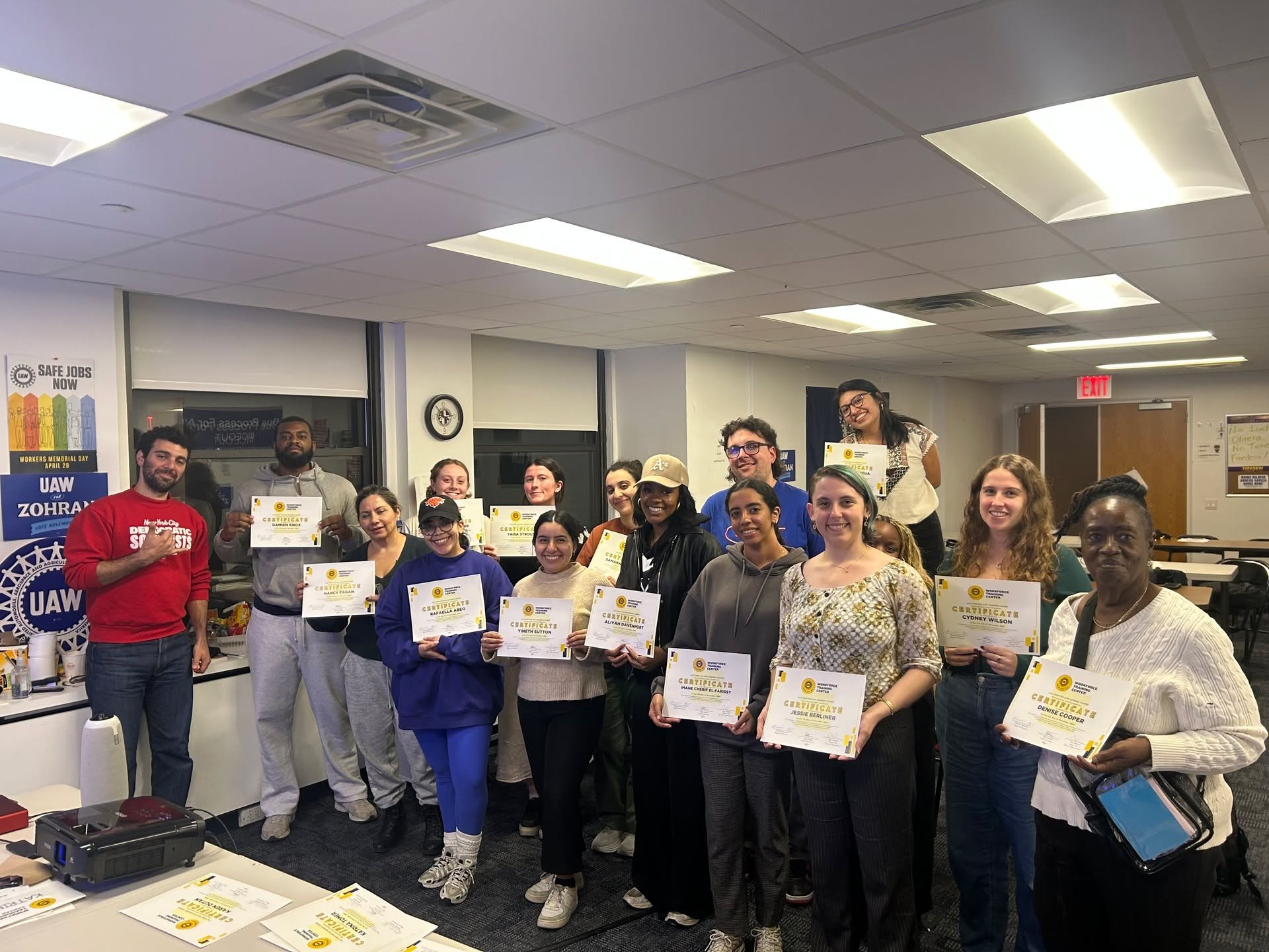 Another cohort of badass UAW Region9A members have graduated from our LSAT prep class. These union members will make up the next generation of labor, housing, immigration, and public interest attorneys. Shout out to one of the best worker advocates, 