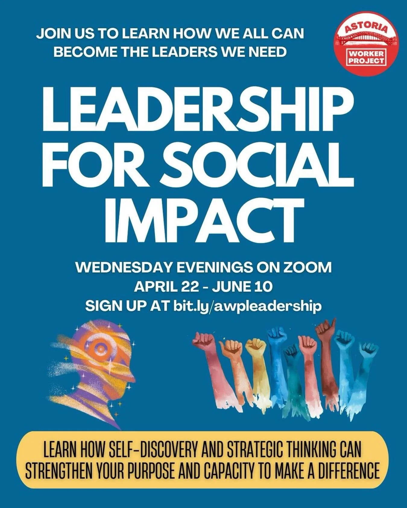 Are you a nonprofit staffer, mutual aid volunteer, artist, or public servant working to build a more just, caring world? Join us for a free Zoom course for emerging leaders like you, people who care deeply and are ready to grow their voice, strategy,