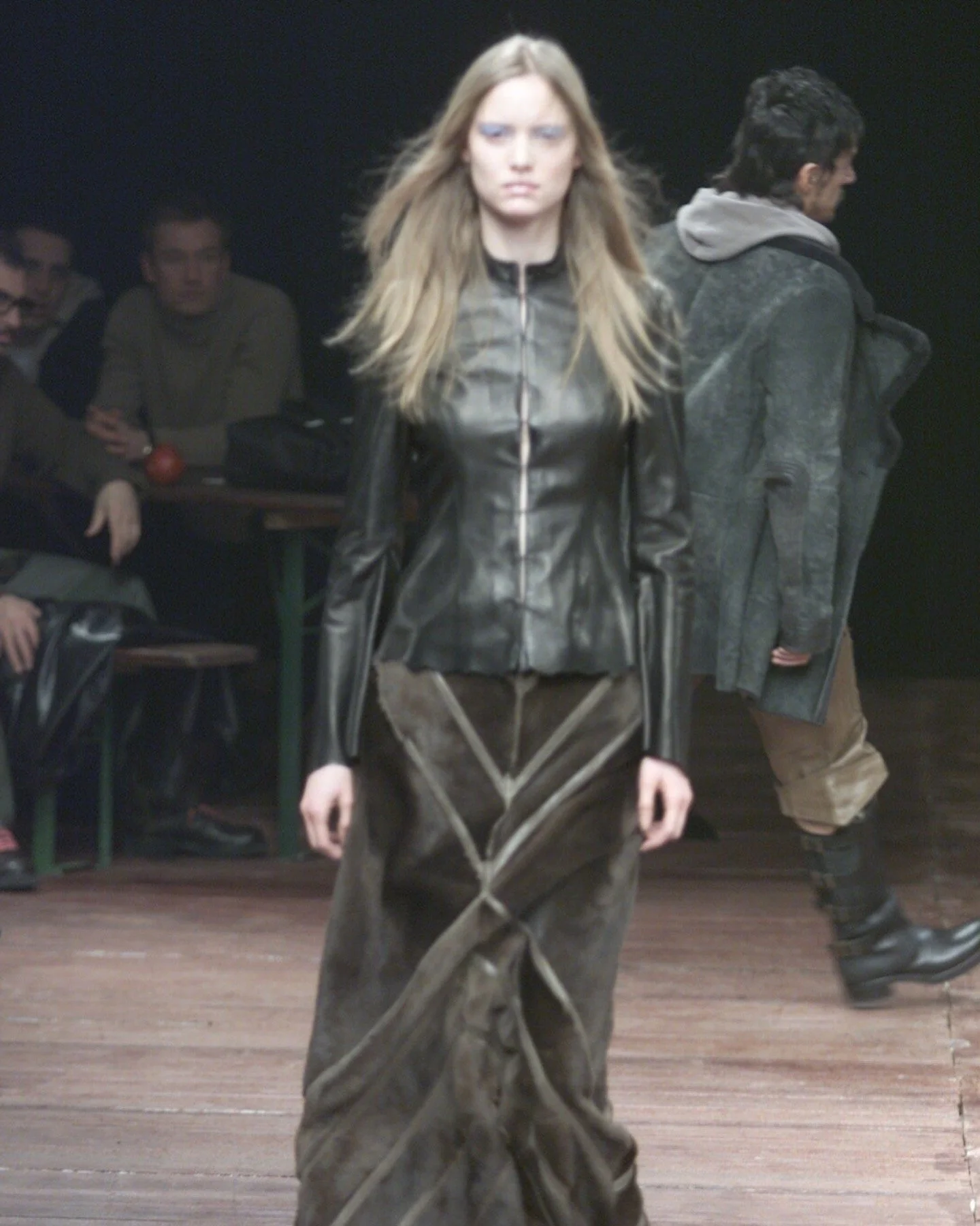 Ruffo research A.F. Vandevorst期　レザーシャツ Ruffo Research FW2000 by AF Vandevorst leather jacket
