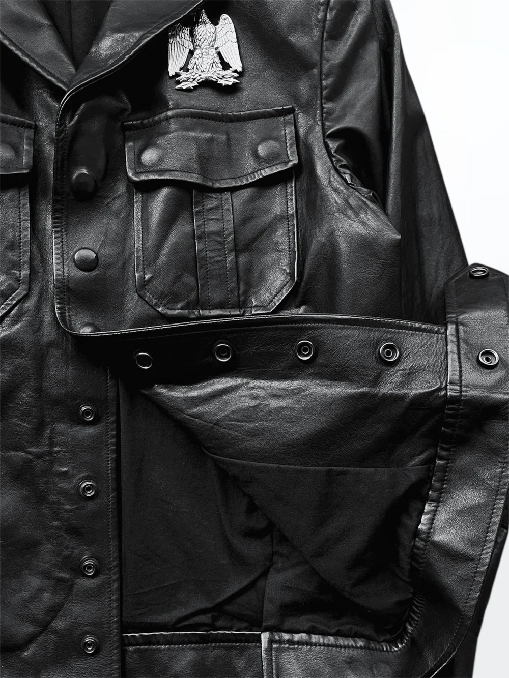 BALMAIN SS/2011 Eagle leather jacket by Christophe Decarnin
