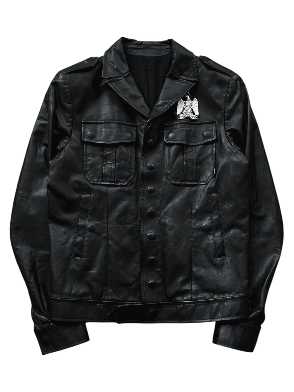 BALMAIN SS/2011 Eagle leather jacket by Christophe Decarnin
