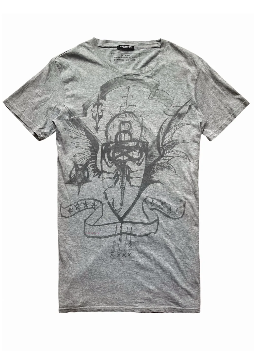 BALMAIN HOMME 2011 SS デカルナン期 Tee archive Balmain SS/2011 Scorpion T-Shirt by Christophe Decarnin — archaism