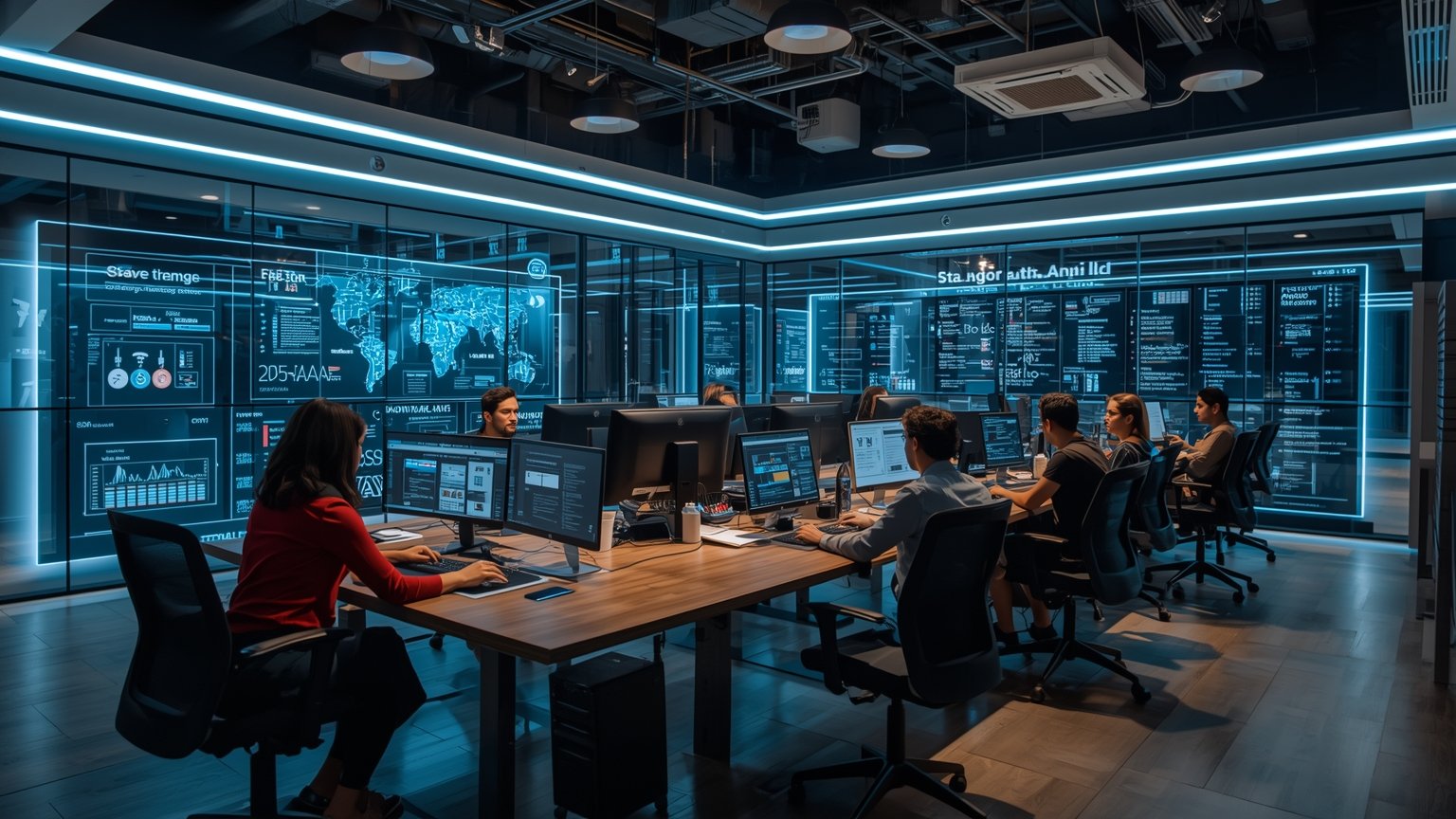 Impacto dinámico de la hiperautomatización en sectores clave