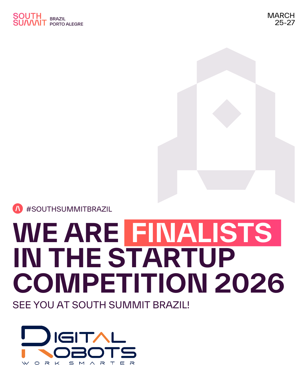 Digital Robots, finalista en South Summit Brazil 2026: liderando la nueva era de Agentic Automation