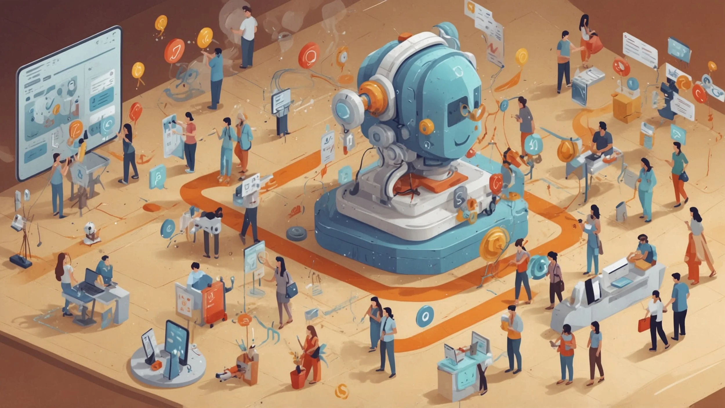 Una ilustración que muestra una transición del uso de tácticas SEO tradicionales, como palabras clave y enlaces, a la implementación de estrategias GEO.