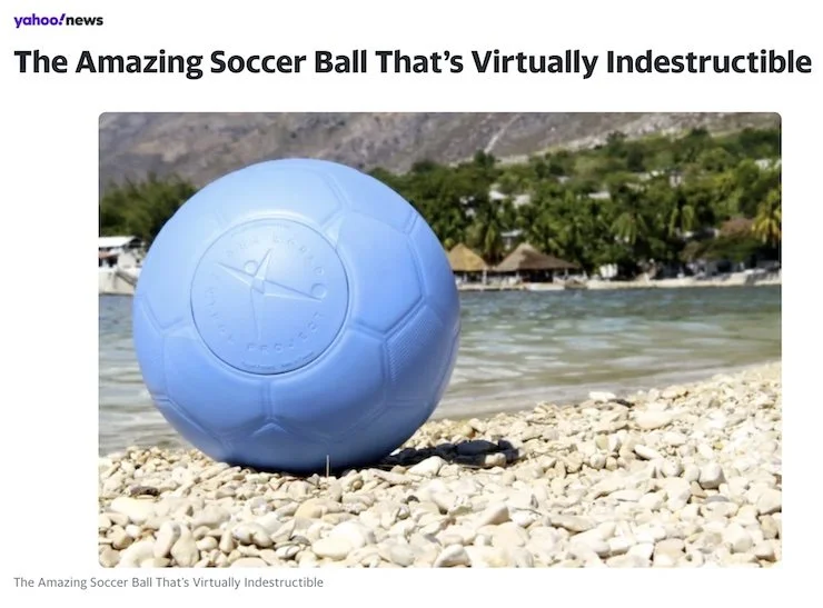Katie Couric —The Amazing Soccer Ball That’s Virtually Indestructible