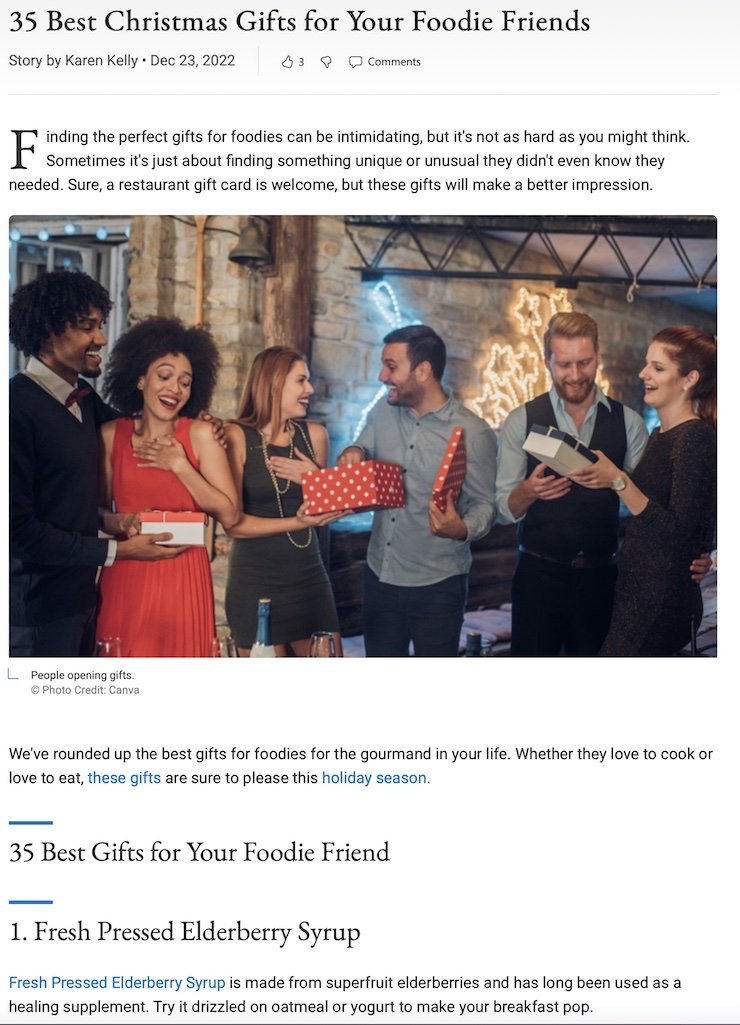 Whether they love to cook or love to eat, these gifts are sure to please this holiday season.
