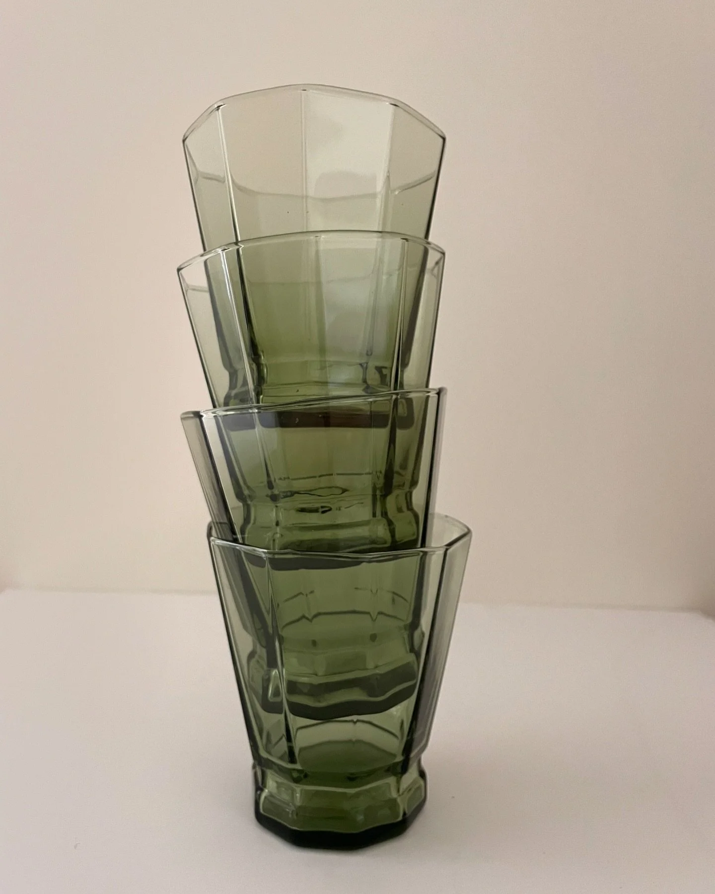 Sexy Hex-y. Our green hex glass is the perfect twist for a simple tablescape