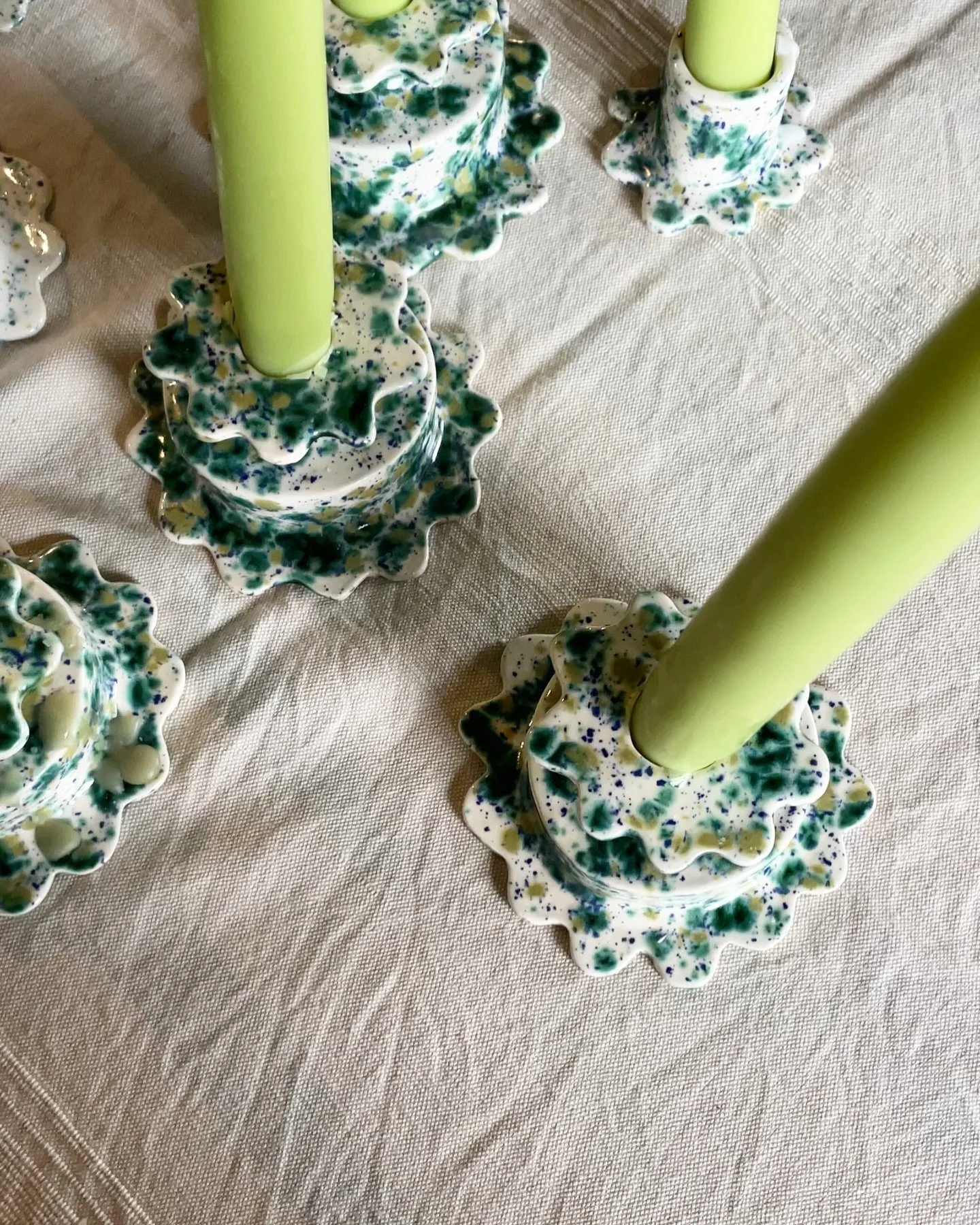 Even though they are extra susceptible to breaks (and theft 😉) we will always stock handmade ceramics because the world needs more handmade stuff. And so do events 🎉 

Daisy candle holders on the site today!