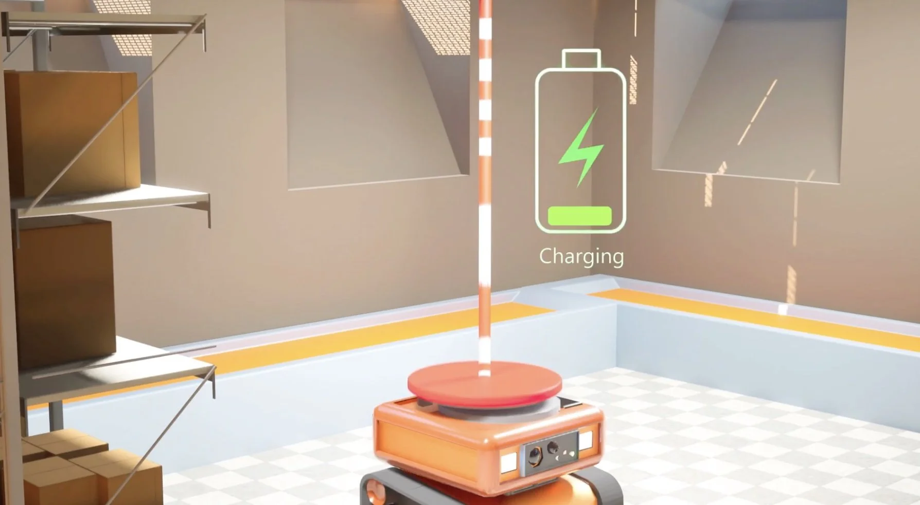 Why Overhead Wireless Charging Is Critical for AMRs in Warehouse and Industrial Settings