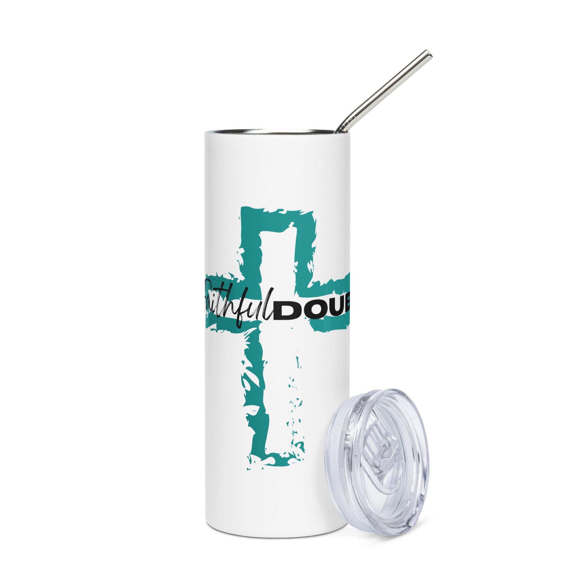 White Stainless steel tumbler