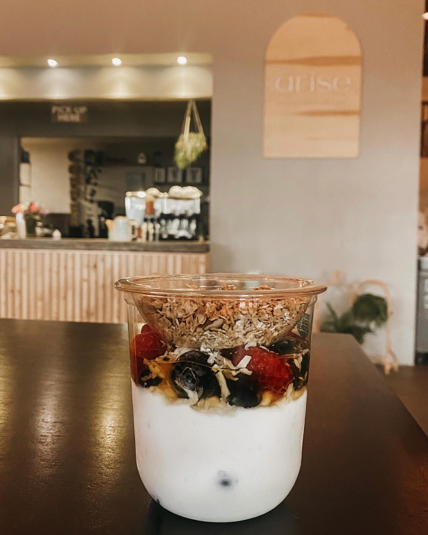 Look what we will have in our display case tomorrow 🤗 HEALTHY!!! Greek yogurt with berries, honey, coconut and granola.