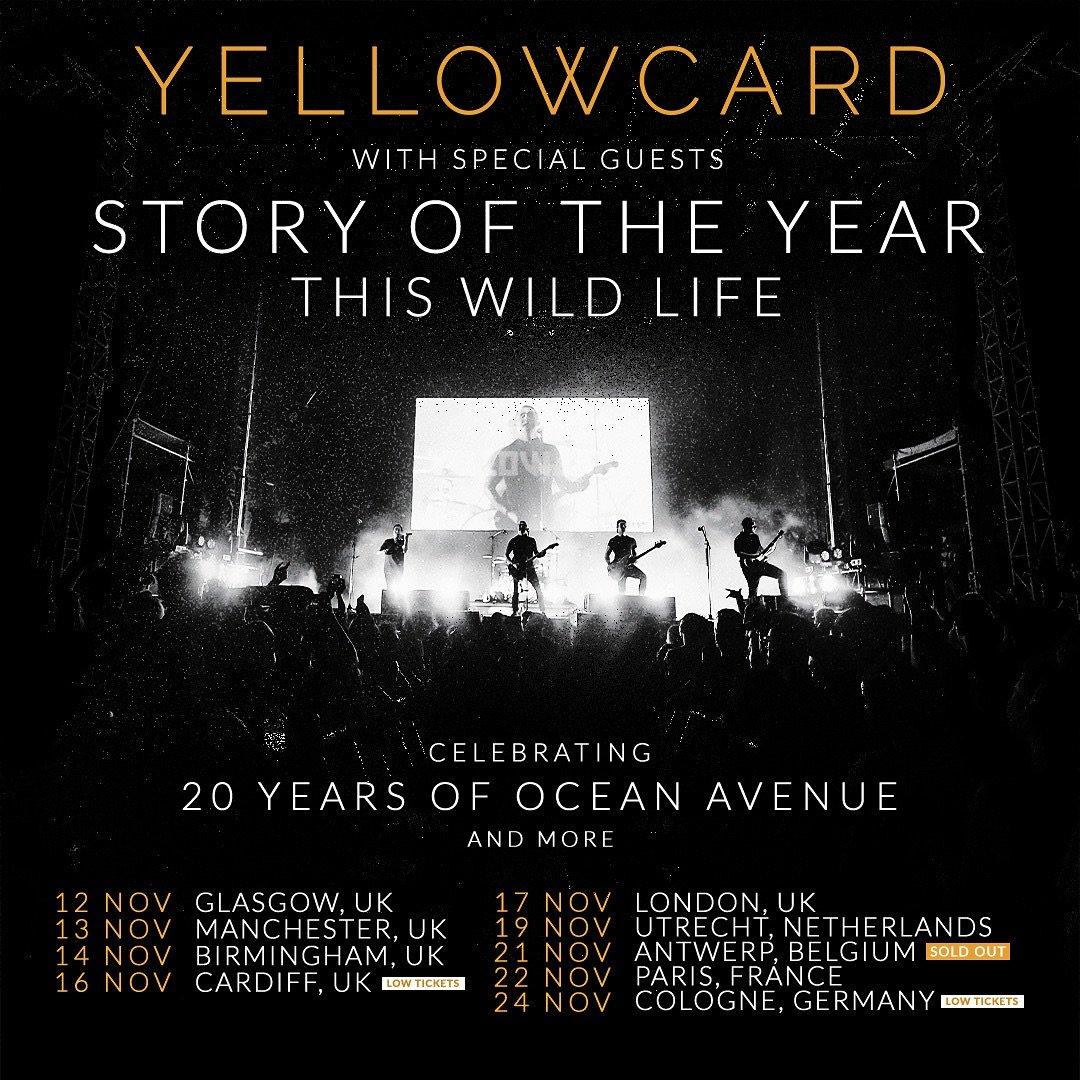 UPDATE: 🚨LOW TICKET WARNING🚨 for Cardiff &amp; Cologne! And Antwerp is sold out. Thank you to everyone who&rsquo;s bought their tickets so far. We are unbelievably grateful for your support and we absolutely cannot wait to see you! Grab tickets at 