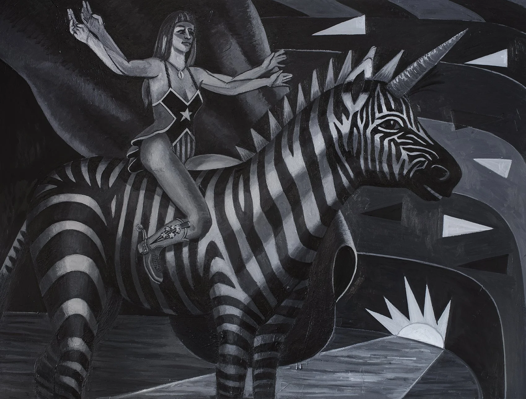 The Last Zebricorn - Oil on canvas 75x100_ TaurusBurns 2026.jpg
