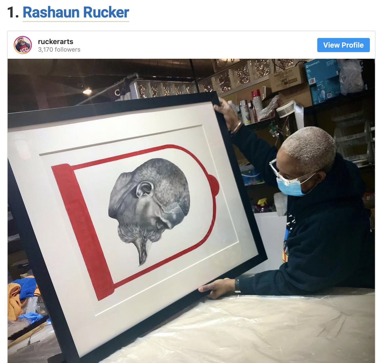 Rashaun Rucker Detroit artist M Contemporary Art gallery