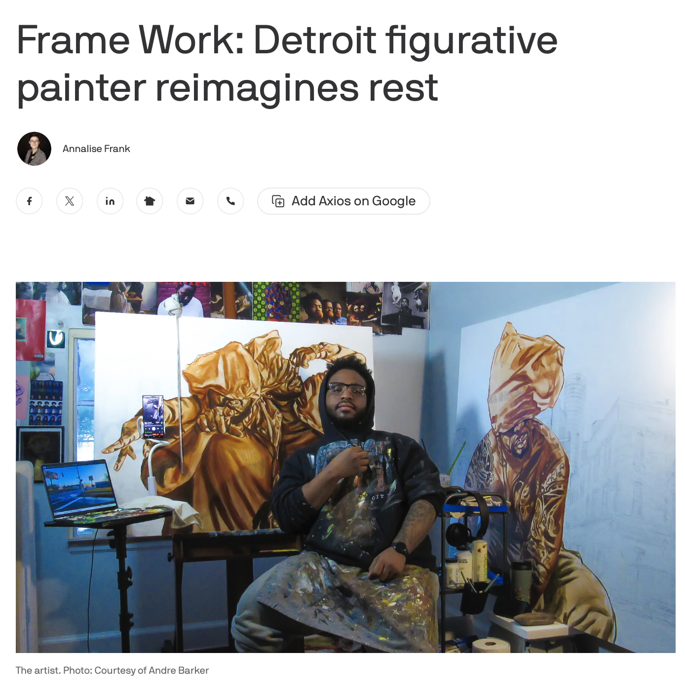 Frame Work: Detroit Figurative Painter Reimagines Rest