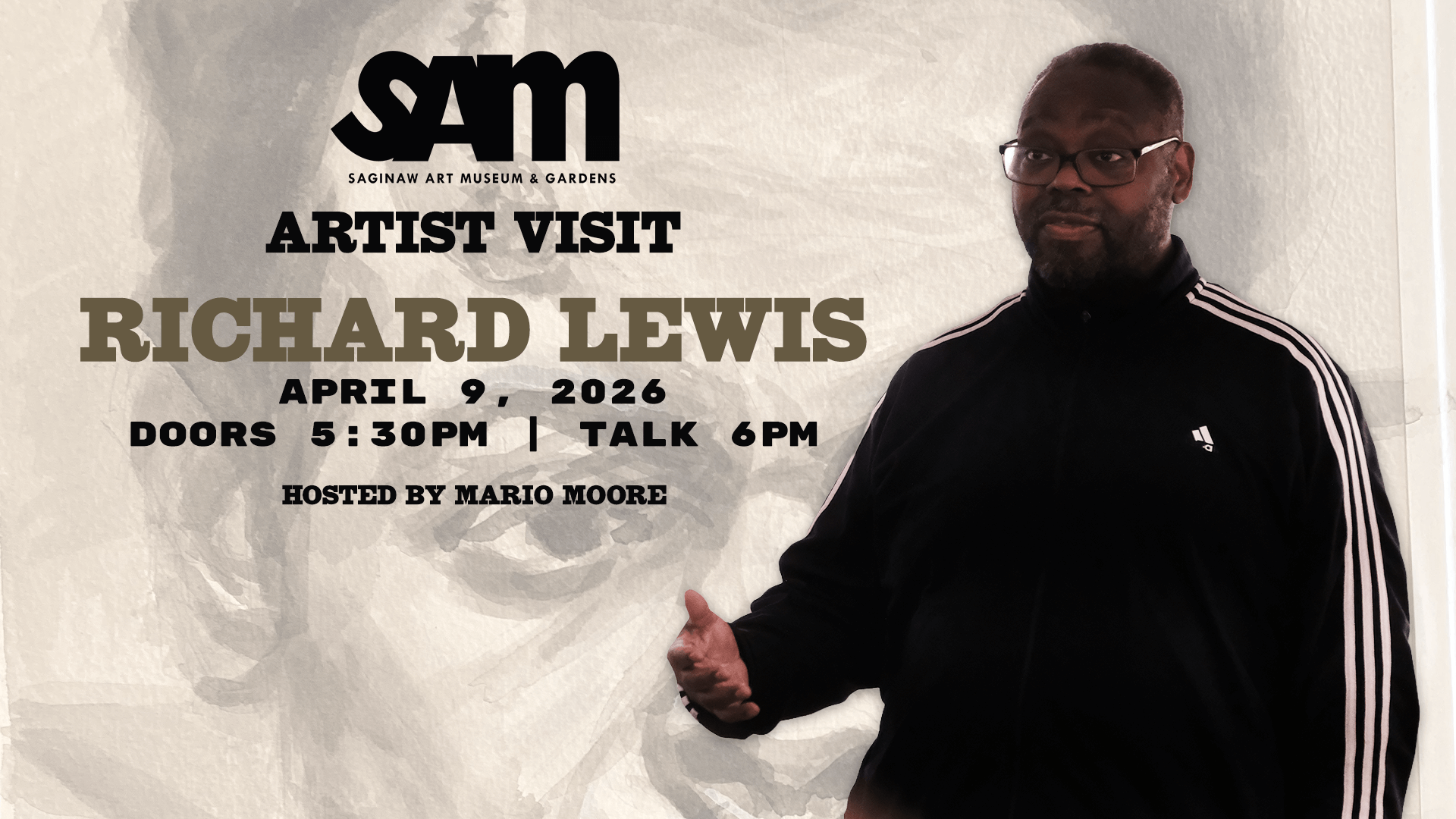 Richard Lewis - Artist Talk at Saginaw Art Museum and Gardens