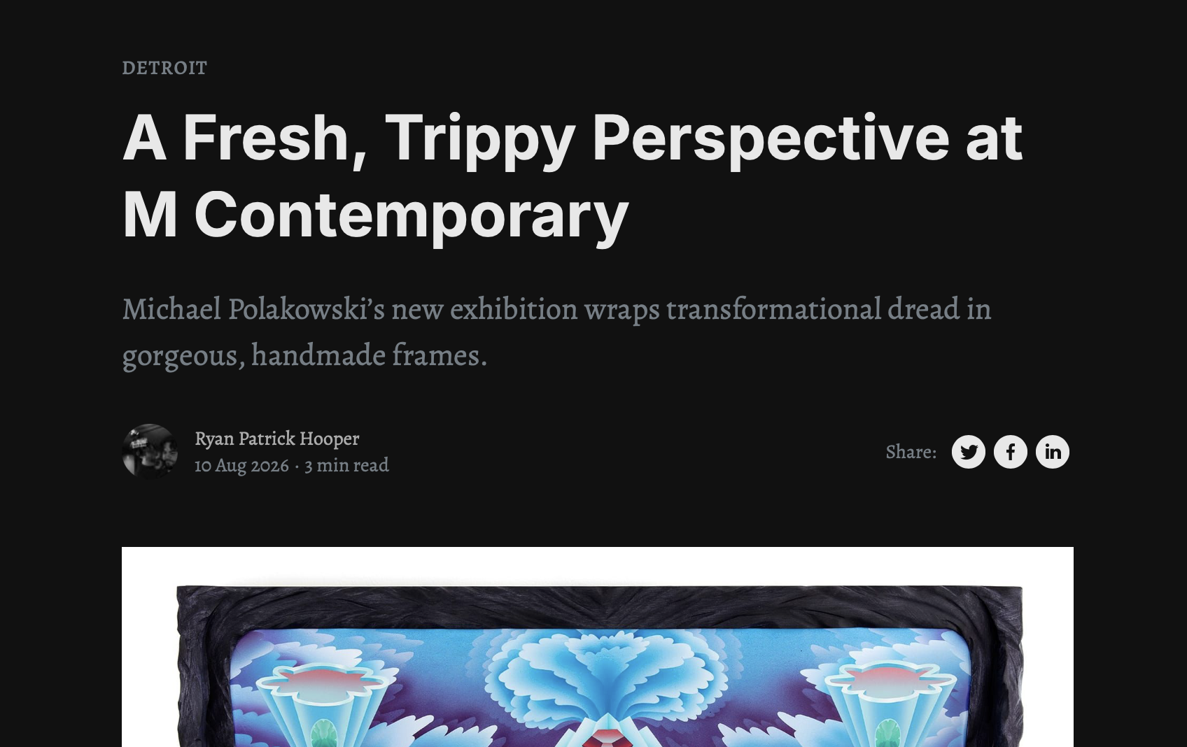 A Fresh, Trippy Perspective at M Contemporary