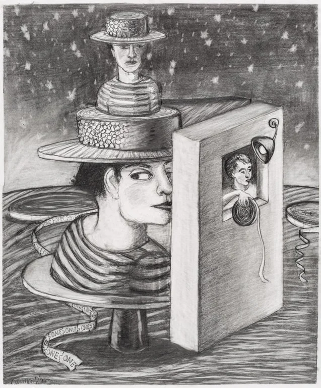 Hat Trick graphite 30x25 in 2016.jpg
